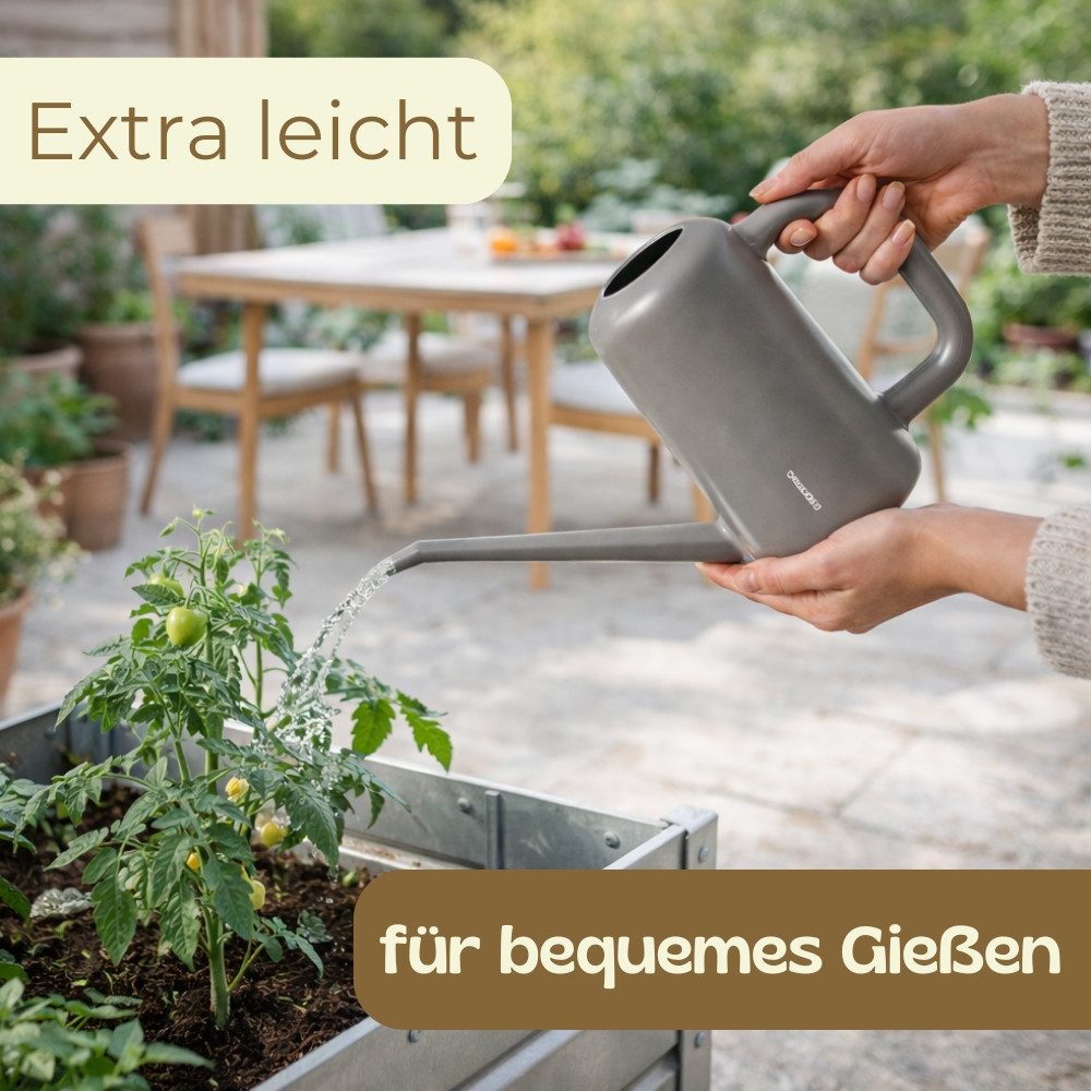 GarPet Gießkanne Gießkanne Zimmerpflanzen 1,8 L Gießkanne Klein Blumengießkanne Indoor