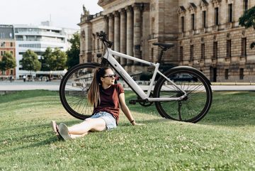 SachsenRAD E-Bike Allround Urban Trekking EBike C3T, Riemenantrieb, bürstenloser Heckmotor, 360 Wh Batterie, LCD-Steuerdisplay, besonders leicht, kaum als E-Bike zu erkennen