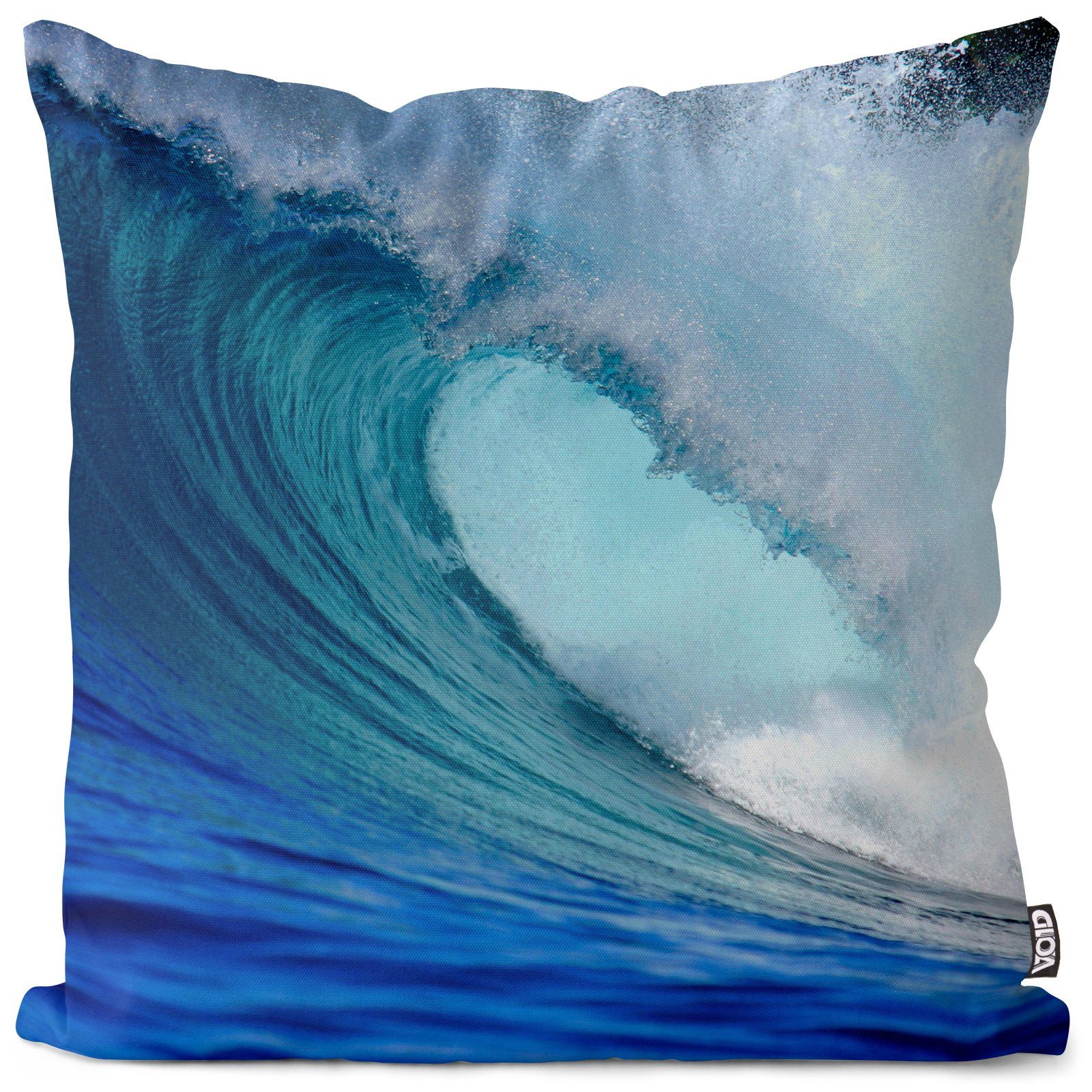 Sommer Urlaub VOID Sofa-Kissen Surfbrett Tropen (1 Maritim Schwimmen Meer Australien Hawaii Baden Wellen Surfen Ozean Reise Stück), Kissenbezug, Wellenreiten