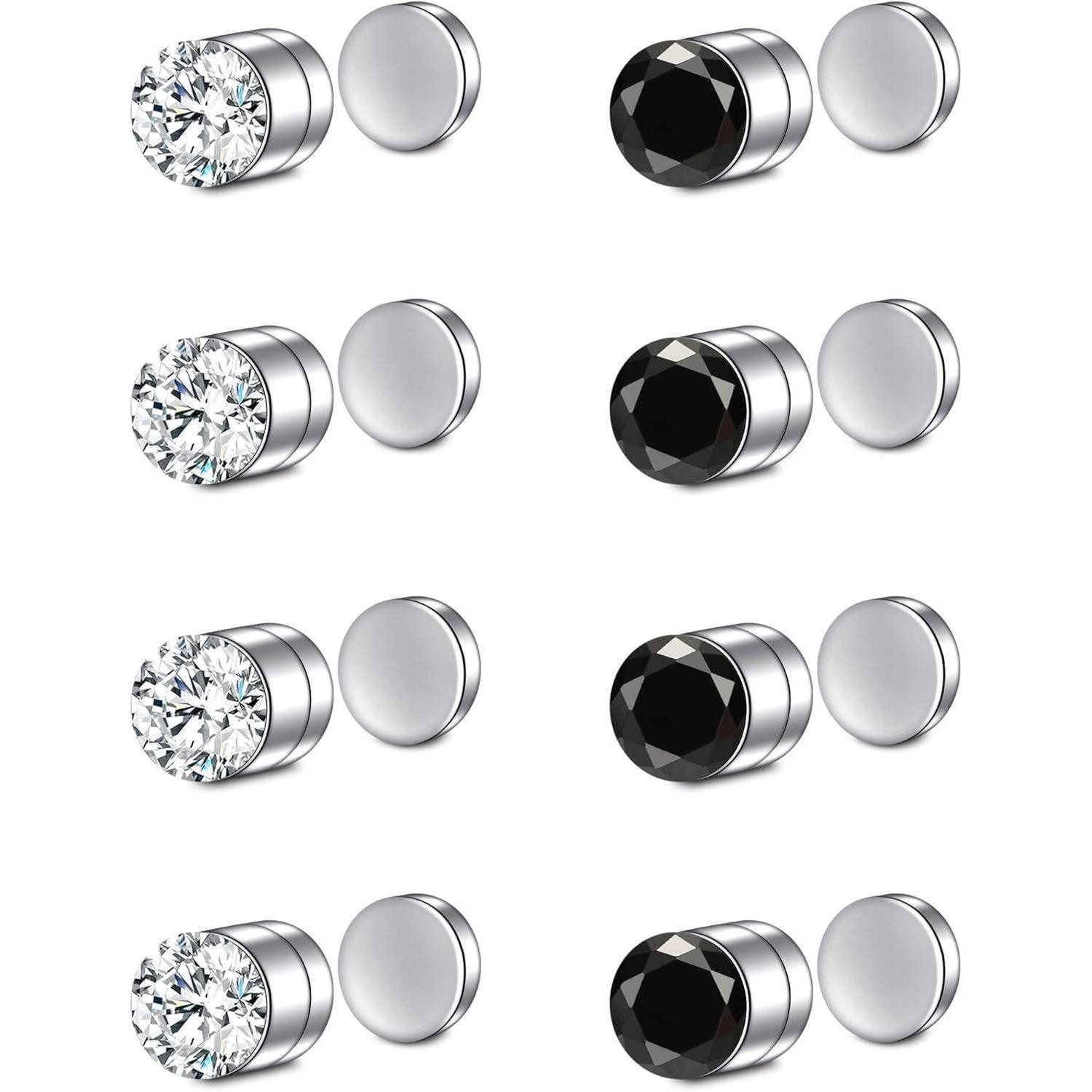 LuxusKollektion Nasenpiercing-Set Nasenring Fake Chirurgenstahl Clip On Magnetischer Ohrstecker