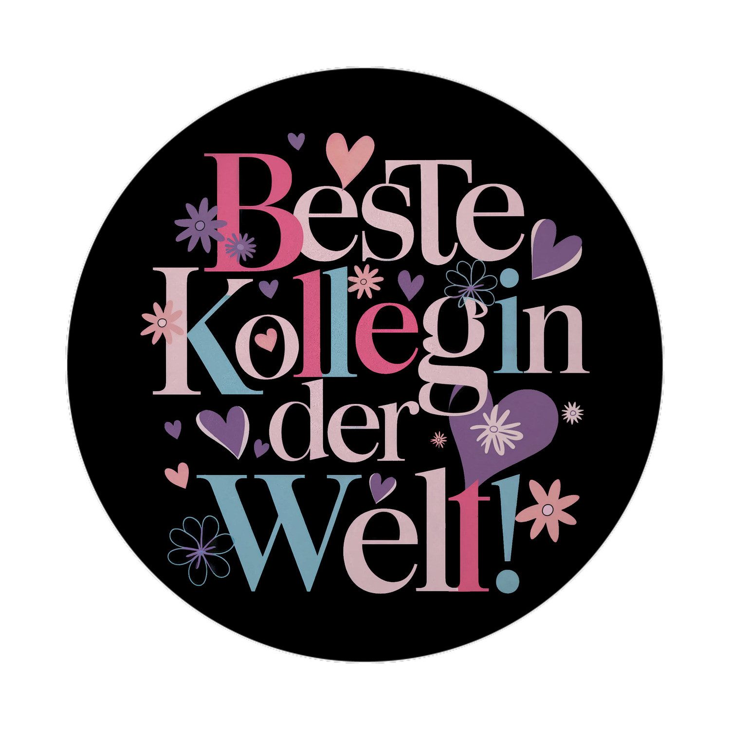 Magnet Beste Kollegin Magnet rund