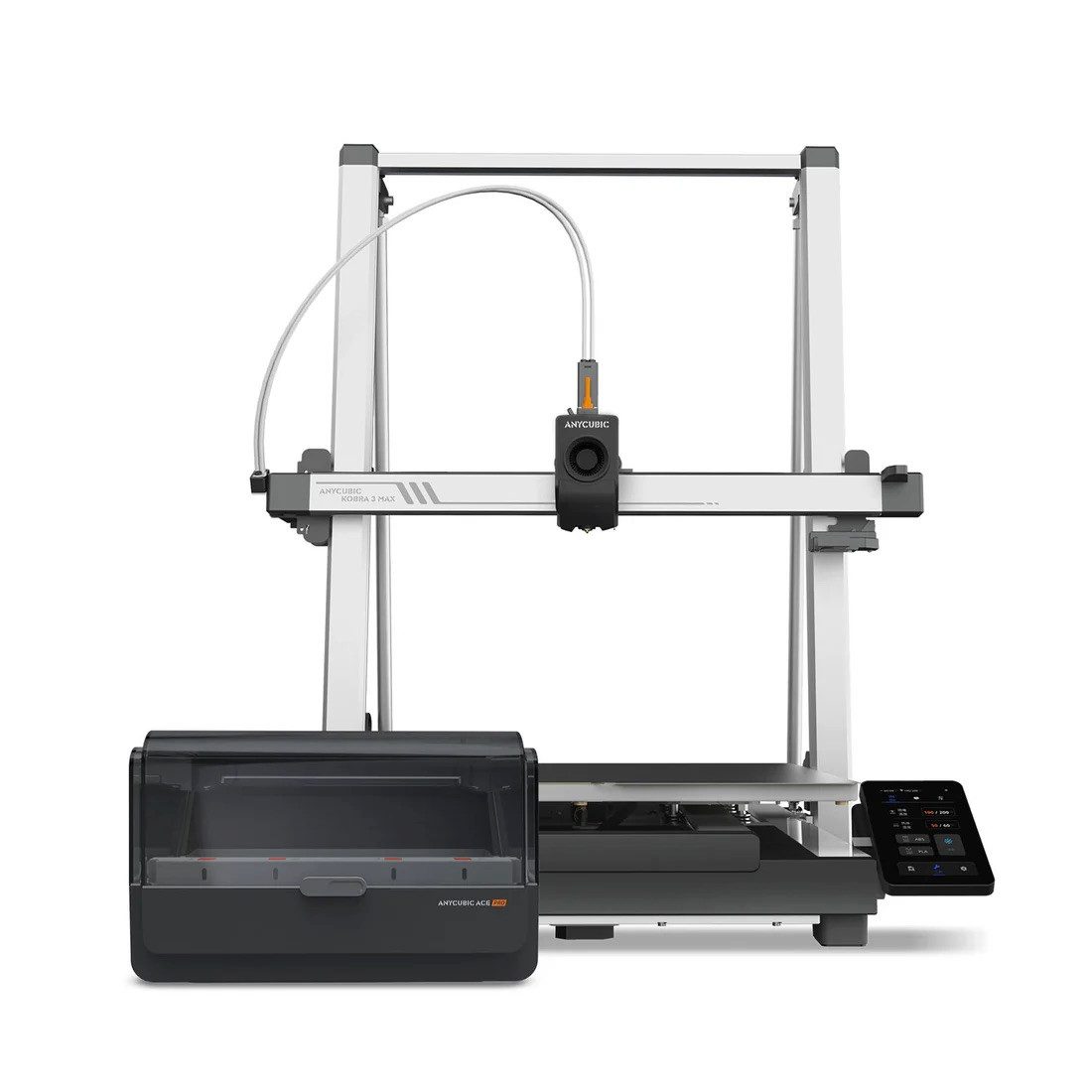 ANYCUBIC 3D-Drucker Anycubic Kobra 3 Max Combo 3D-Drucker & ACE Pro, Riesiges Bauvolumen von 420 × 420 × 500 mm (88 Liter)