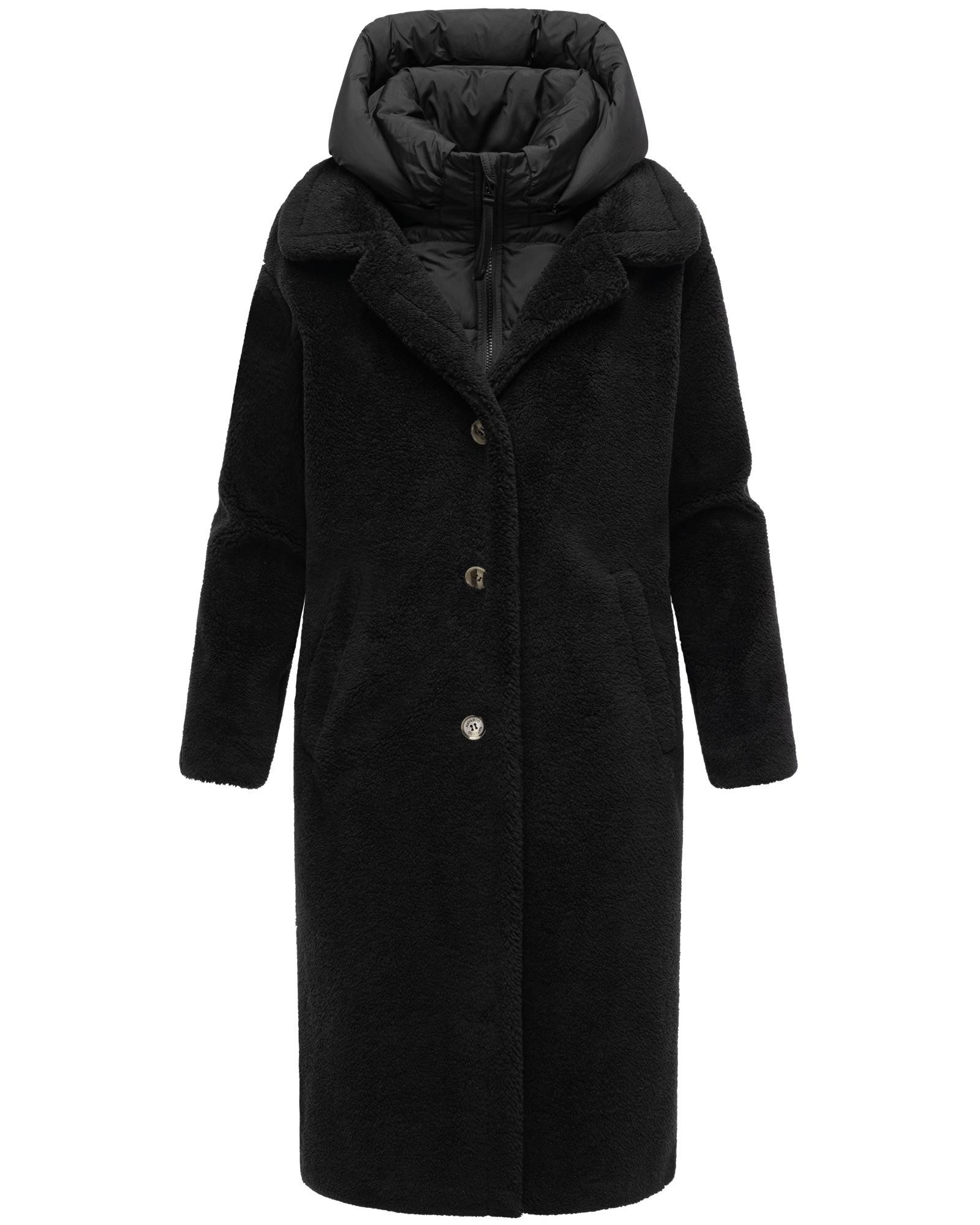 Navahoo Wintermantel Teddyzauber 14 Plüschmantel aus Teddyfleece mit abnehmbarem Krageneinsatz