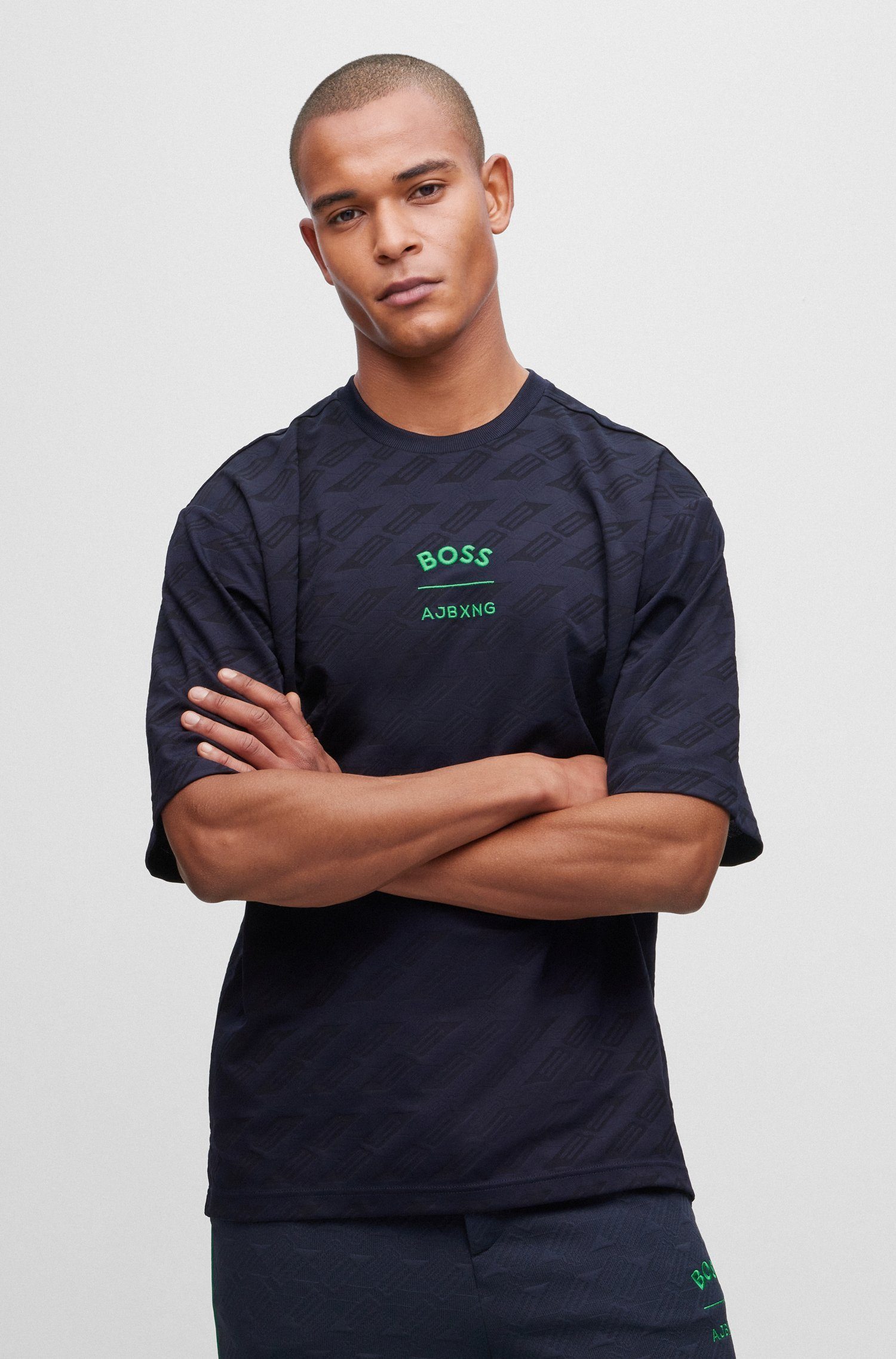 BOSS GREEN T-Shirt T-Shirt (52) Talboa (1-tlg) AJBXNG marine