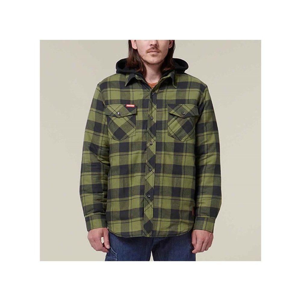 Hard Yakka Kurzjacke Quilted Flannel Shacket