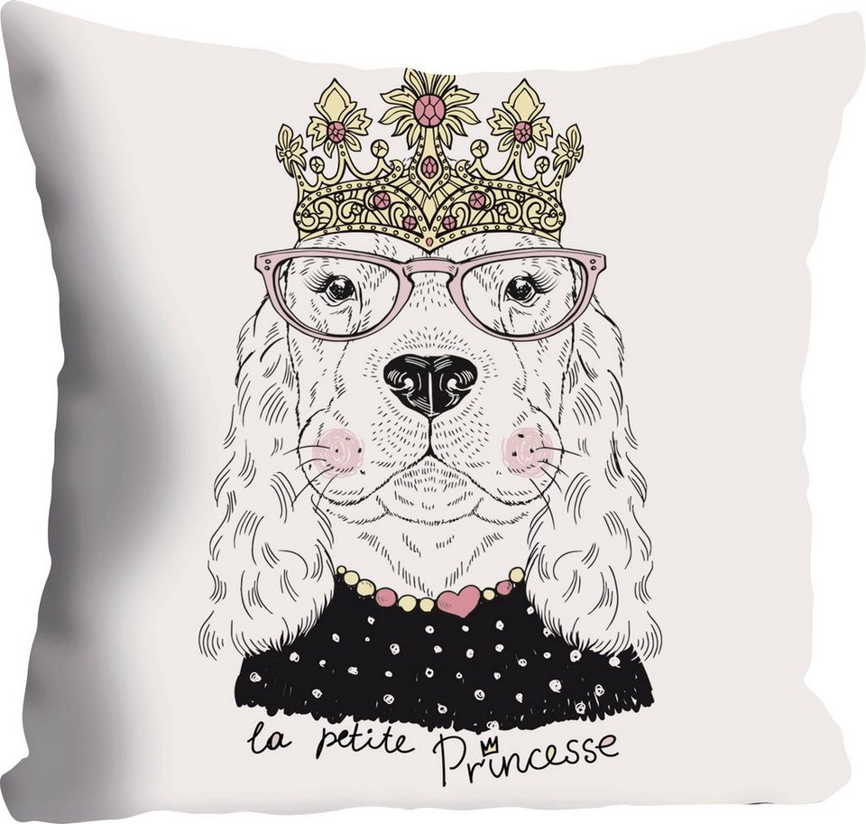 Lüttenhütt Kissenhülle »Hund« 40/40 cm, Im skandinavischen Design