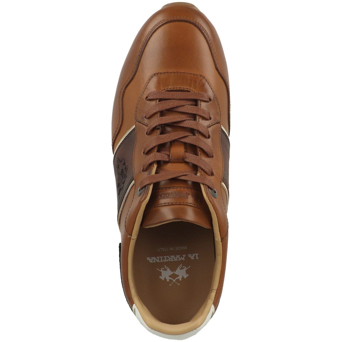 La Martina LFM261 Herren Sneaker Turnschuhe, Sportschuhe, Freizeitschuhe, Halbschuhe, Schnürschuhe