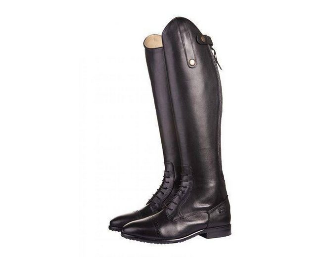 Stivali Da Equitazione HKM -Italy- In Pelle Morbida: Uomo, Lunghezza Standard Con Zip (Modello Italia) - 5
