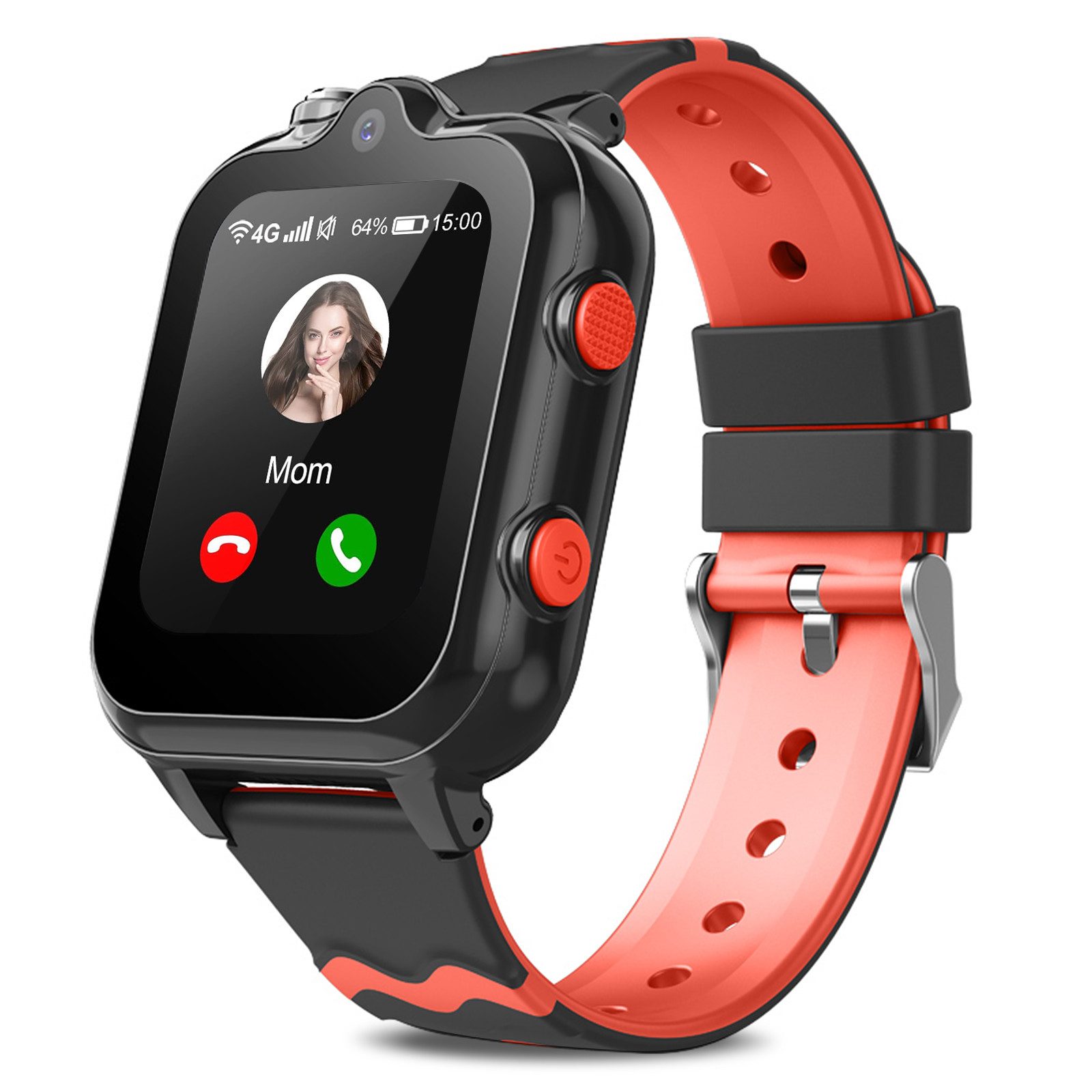 Rayofi 2025 Neue Smartwatch Kinder mit GPS, 2 Kameras, 4G Telefonfunktionen Smartwatch (GPS Tracker mit SOS-Schulmodell,Schulmodus,Videoanrufen Kinderuhr cm/1,69 Zoll)