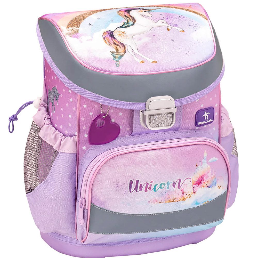 Belmil Schulranzen Set Mini Fit 10-teilig 2026 Mädchen Unicorn steigend – Bild 4 von 5