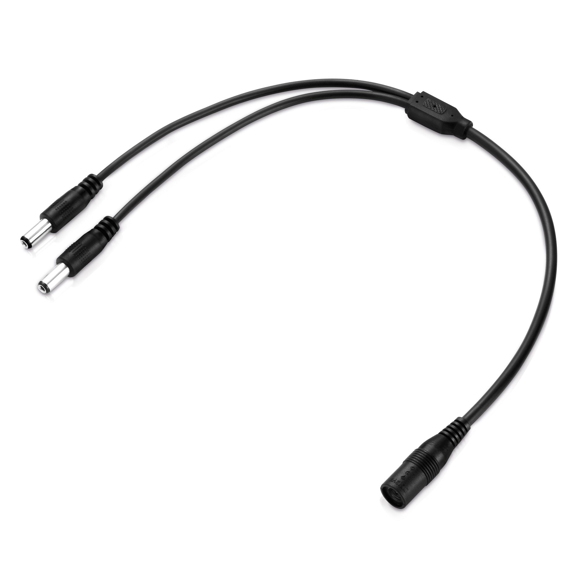 conecto Niedervolt Y-Kabel (DC-Hohlbuchse auf 2x Hohlstecker), 5,5x2,1mm, 40 Stromkabel