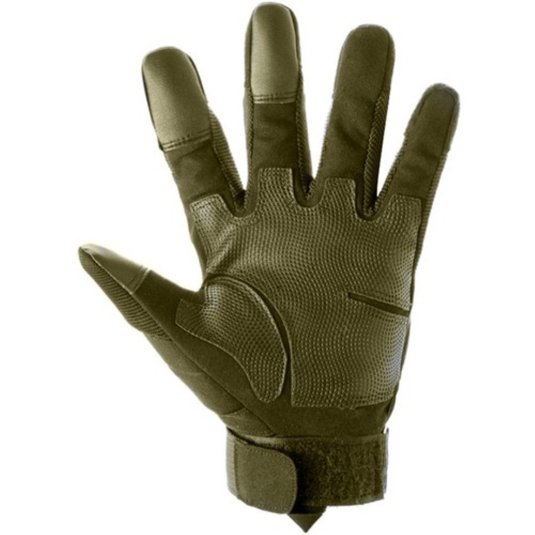 Trizand Multisporthandschuhe Taktische Sporthandschuhe Outdoor Handschuhe Survival Camping (1 Paar Taktische Handschuhe für vielseitige Anwendung, 2-St., Handschuhe XL/L, Schwarz/Khaki, stylisch und funktional) Touchscreen-kompatibel, verstellbar, rutschfest, modisches Design