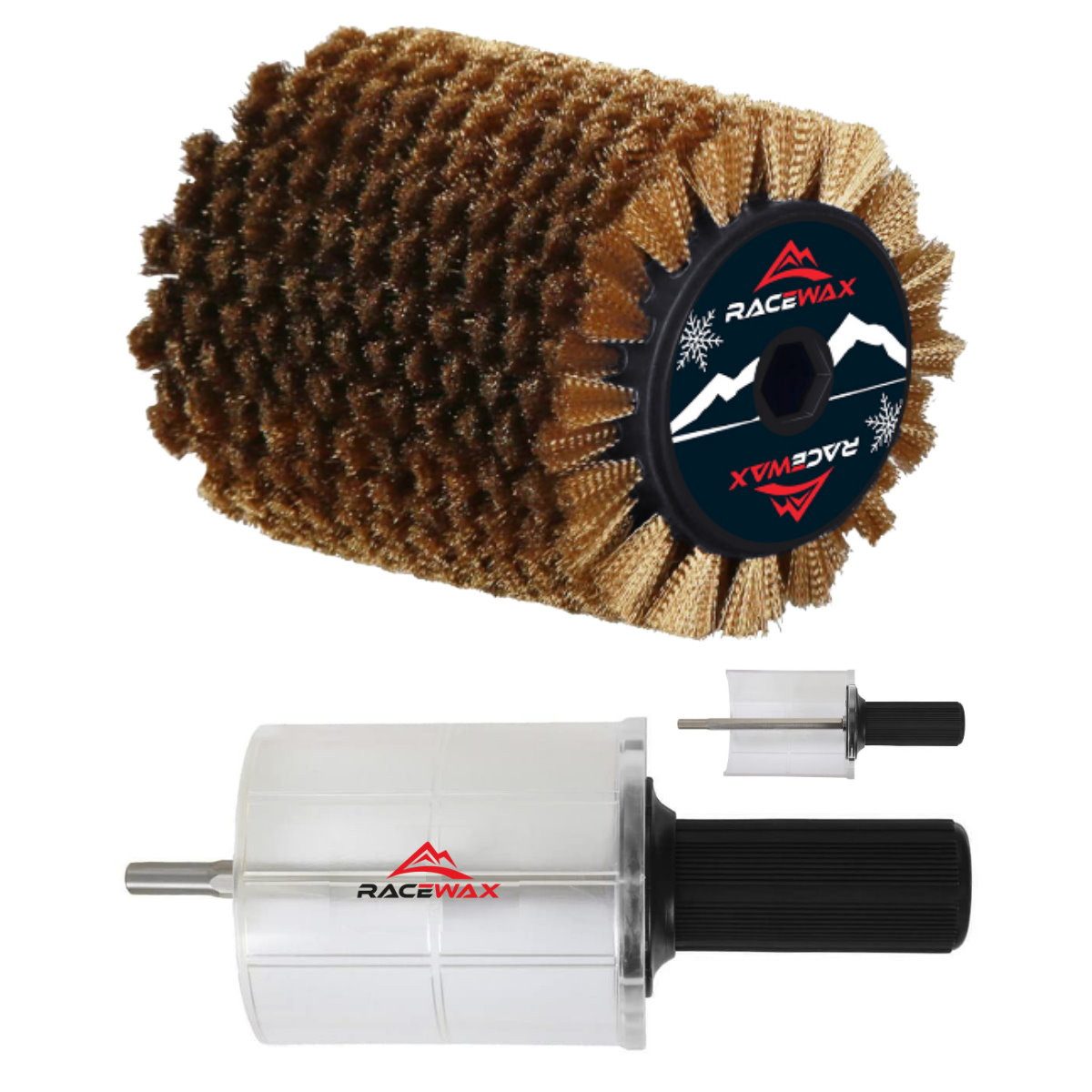 RaceWax Ski RaceWax Roto Bürste Kupfer/Bronze Set Rotorbürste 120mm Rotobürste