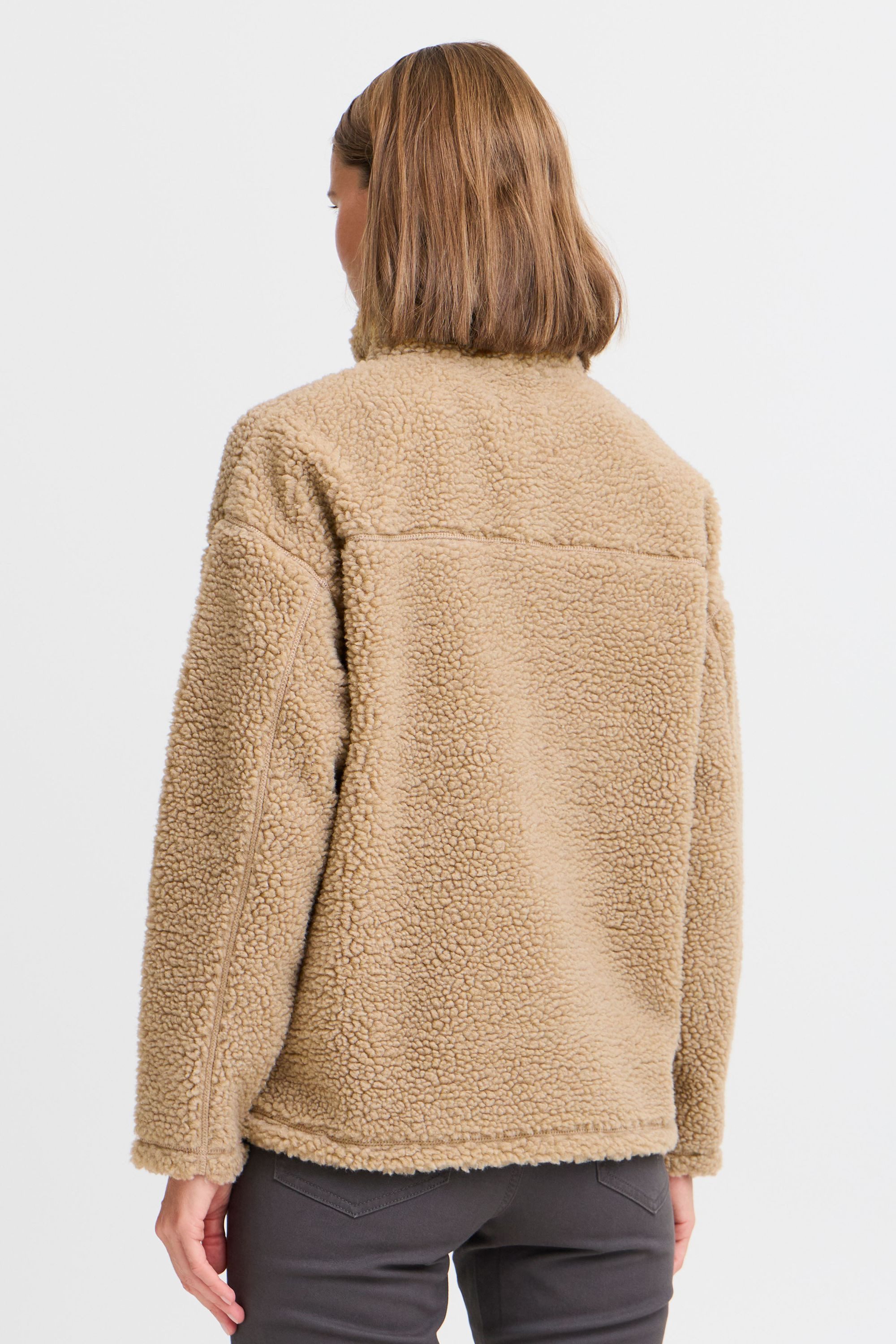OXMO Fleecejacke OXTolirone Moderner Teddy-Sweater