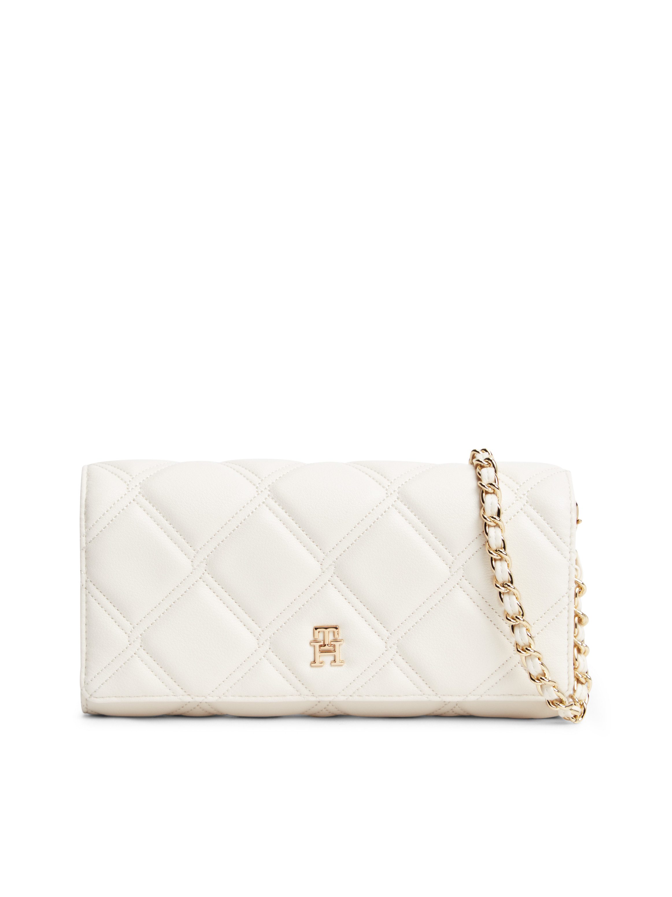 Tommy Hilfiger Geldbörse TH FEMININE WALLET ON CHAIN, Damen Geldbeutel, Minibag mit Zierkette als Umhängeriemen