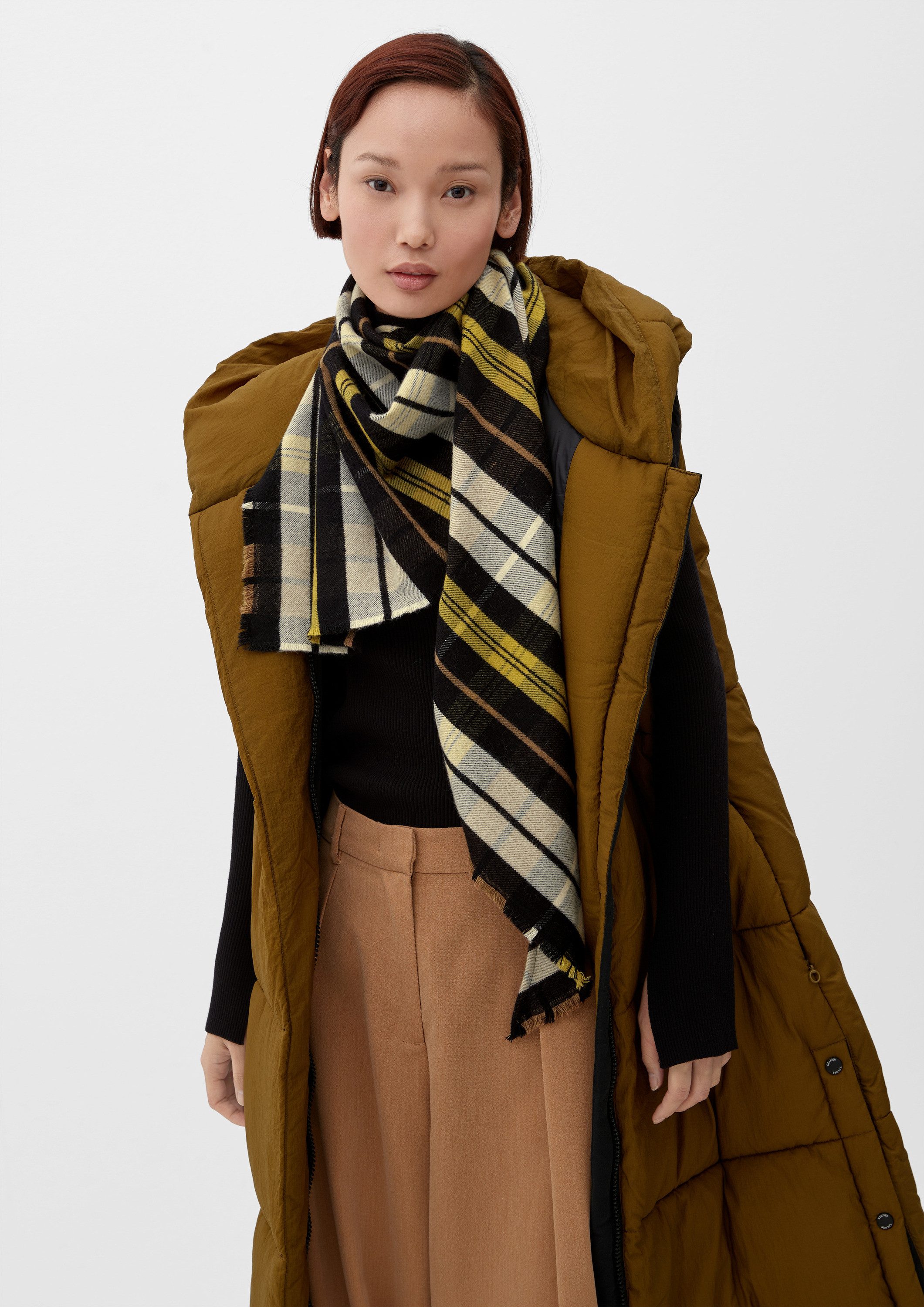 s.Oliver Schal Tuch, Tuch aus Viskosemix günstig online kaufen