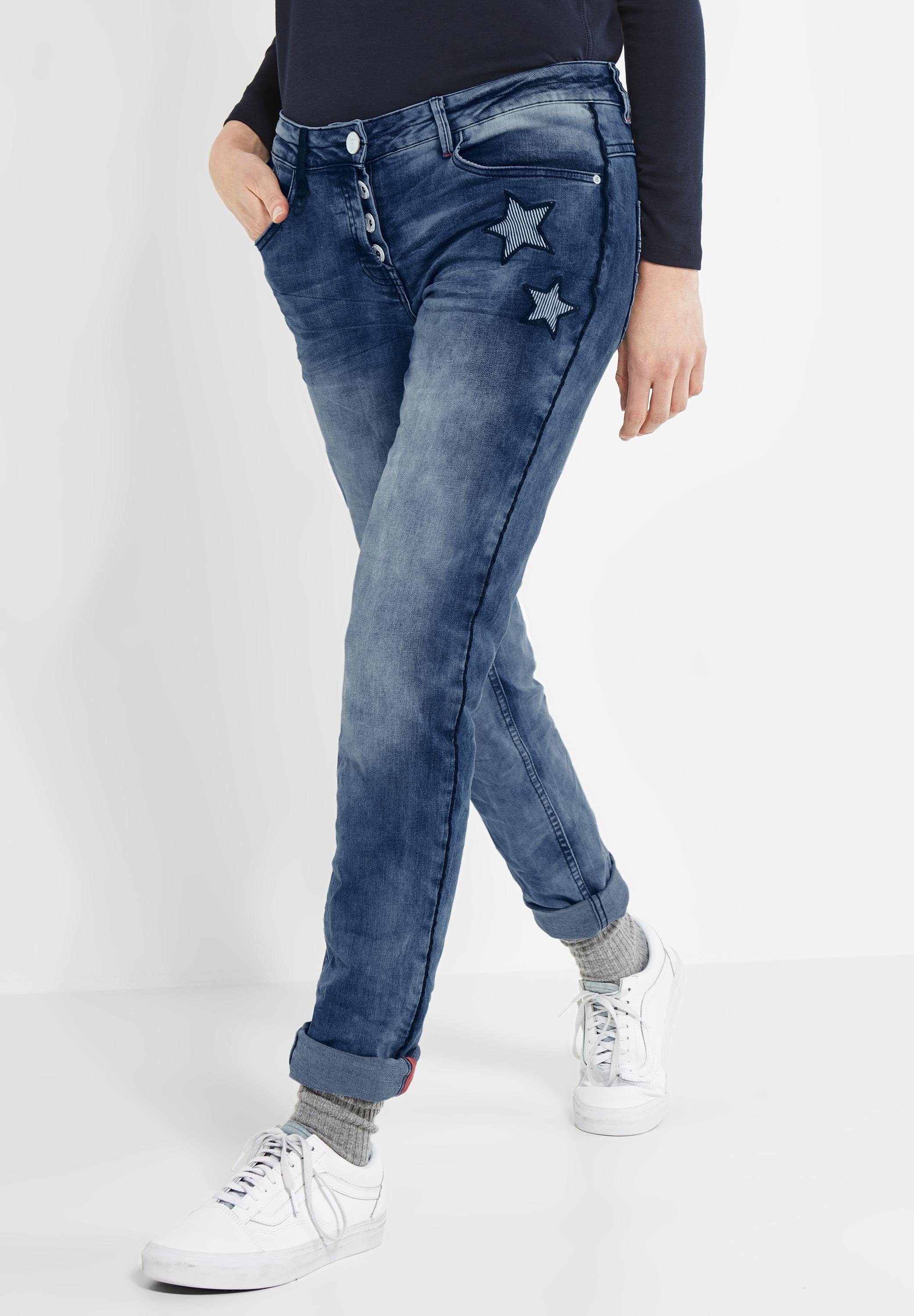 Cecil Loose-fit-Jeans mit Sternen, Loose Fit Denim im 5-Pockets Style  online kaufen | OTTO