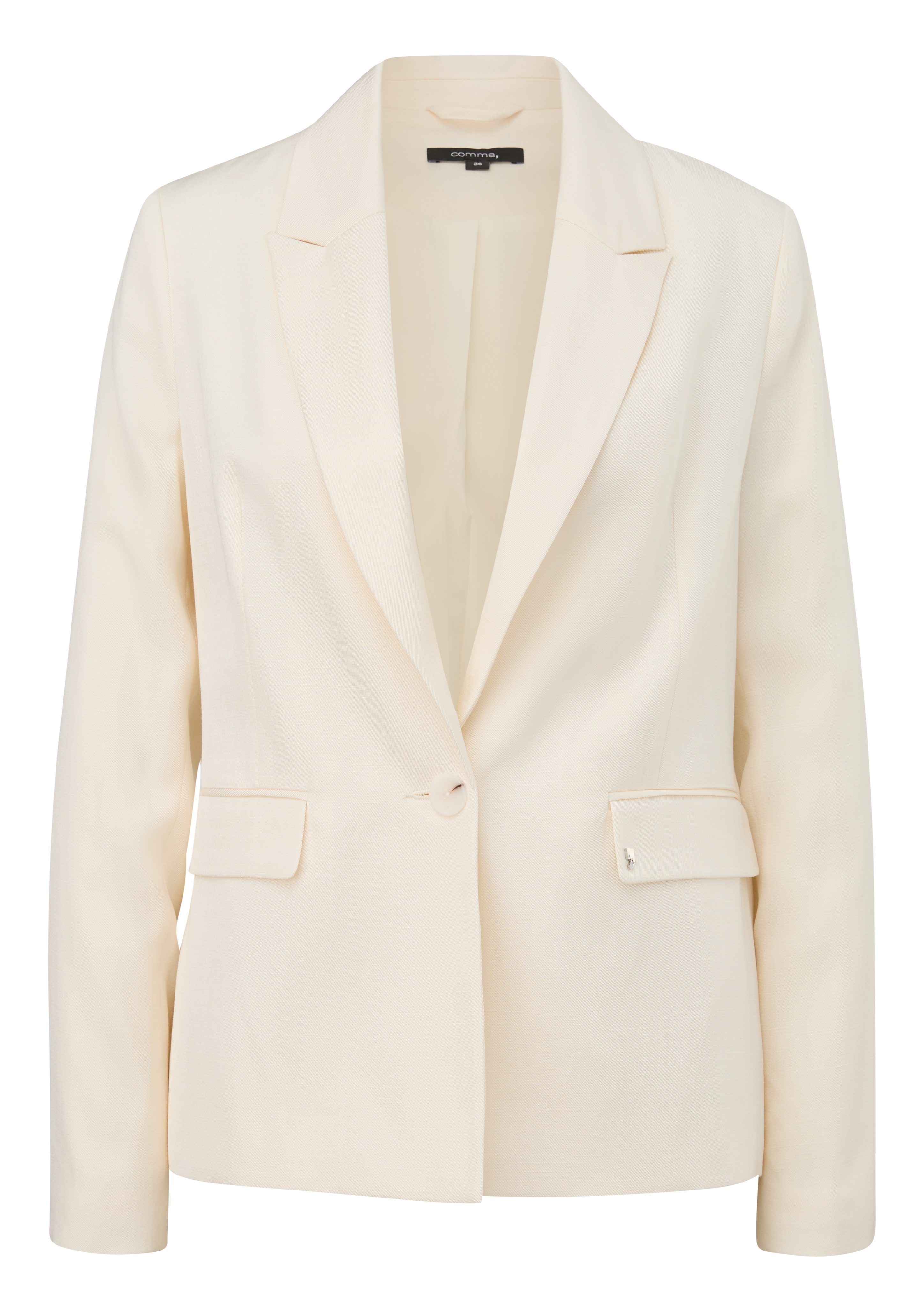 Blusenblazer Blazer aus Leinenmix