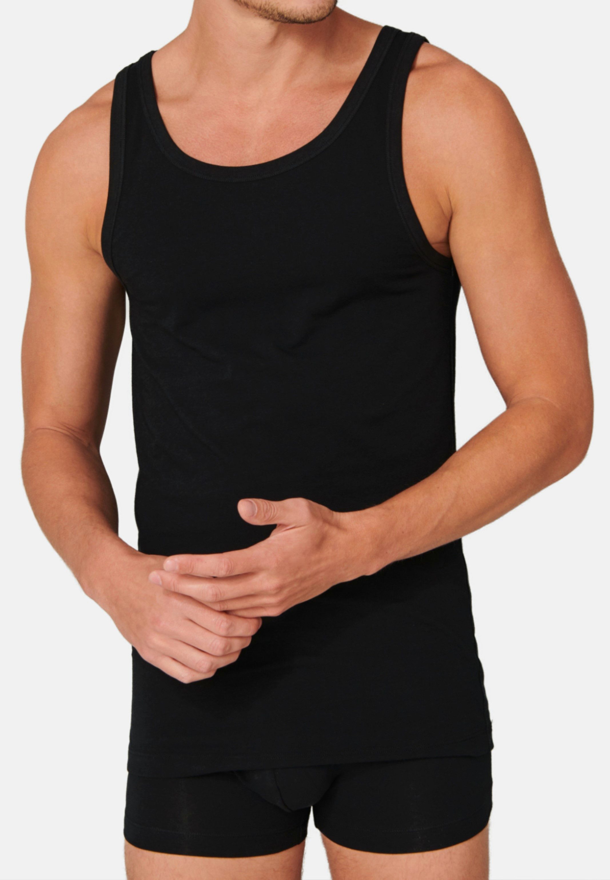 Schiesser Unterhemd 4er-Pack - 95/5 - Organic Cotton (Spar-Set) Unterhemd / günstig online kaufen