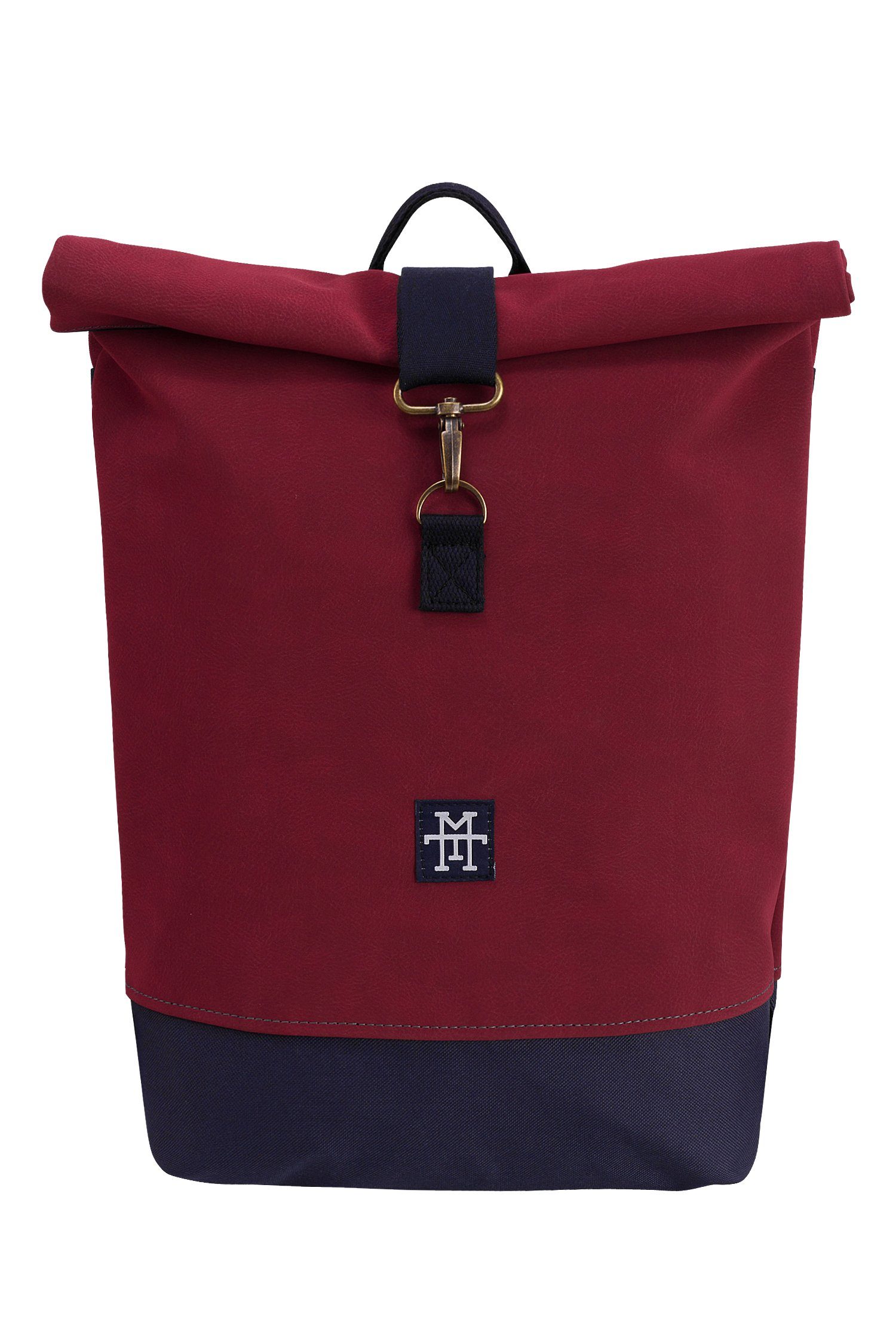 Manufaktur13 Tagesrucksack Mini Roll-Top Backpack - Rucksack mit Rollverschluss, wasserdicht/wasserabweisend, verstellbare Gurte Bordeaux