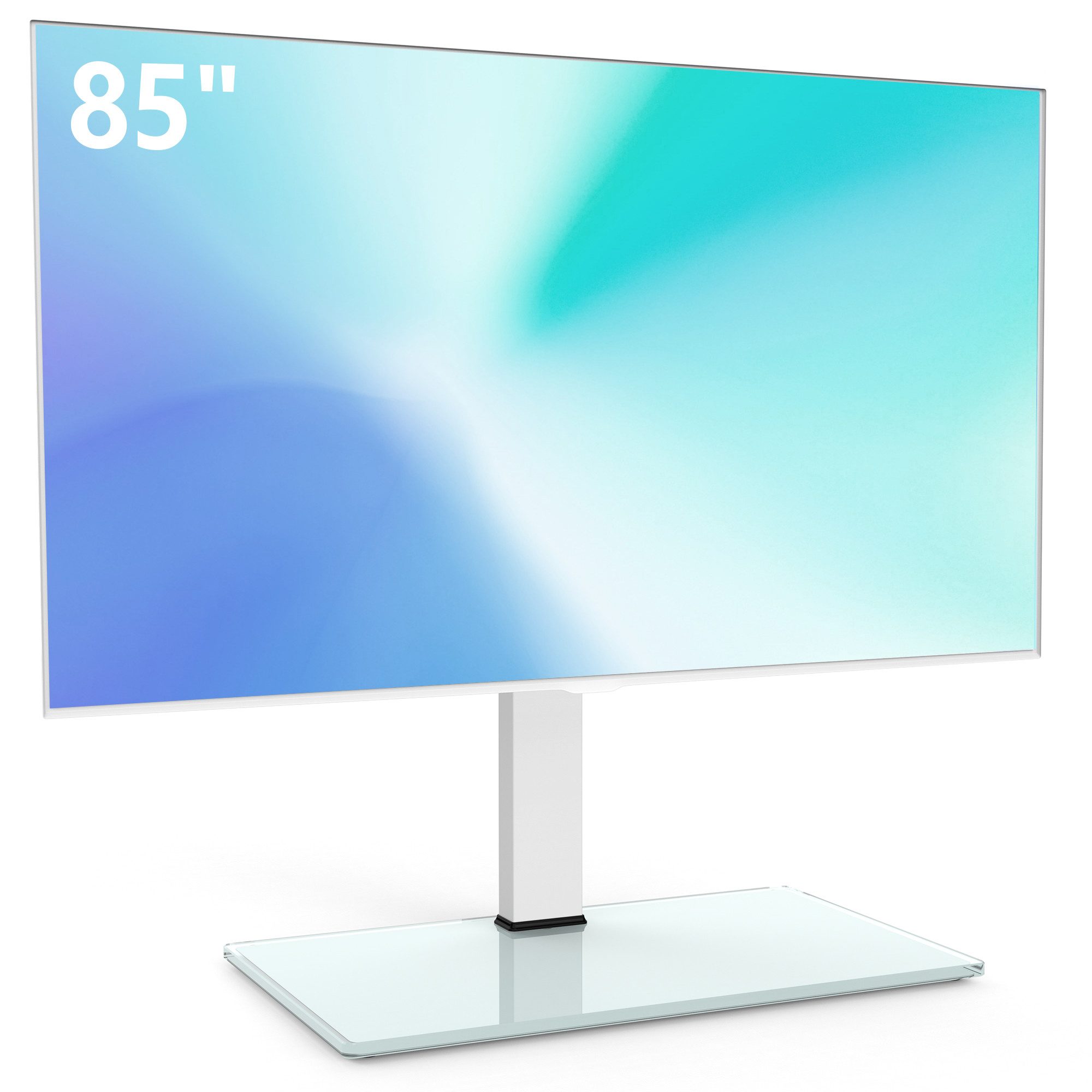 FITUEYES TV-Ständer TV-Tischständer, ±40° schwenkbar, 50-85 Zoll, (bis 85,00 Zoll, höhenverstellbar, bis 50 kg belastbar)