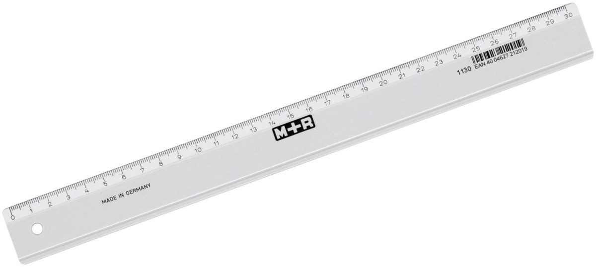 Lineal Lineal schmal 30cm glasklar (10 Stück)