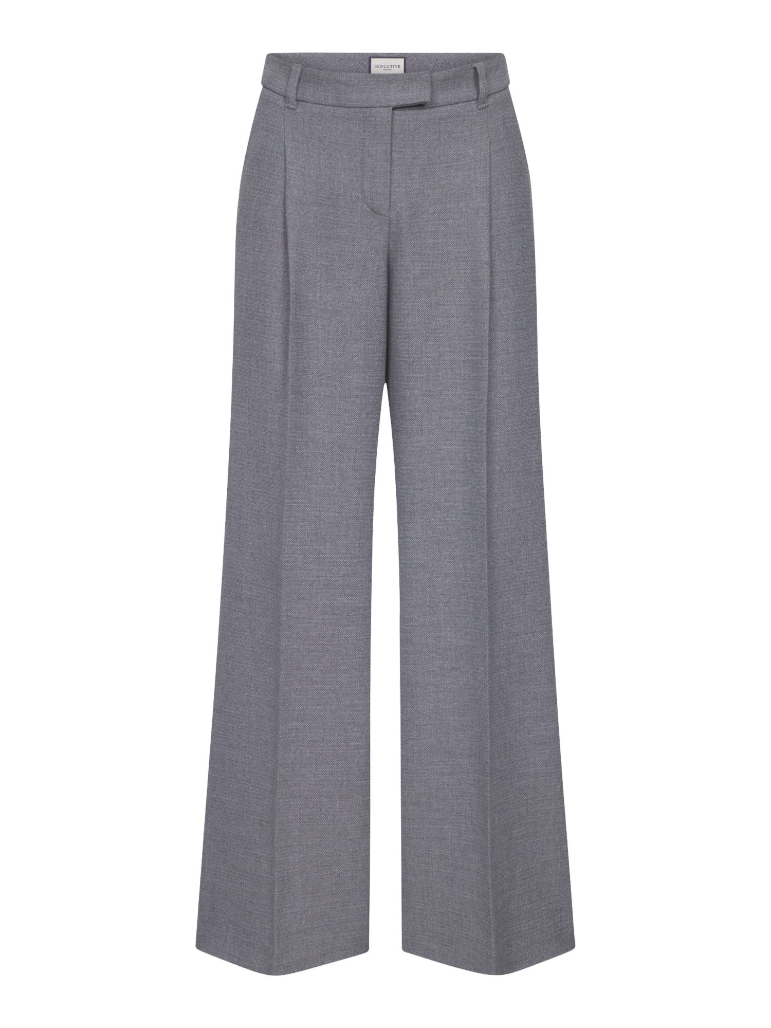 Seductive Stoffhose grau, Elegant, Polyester, Unifarben, Wide Leg, Mittel