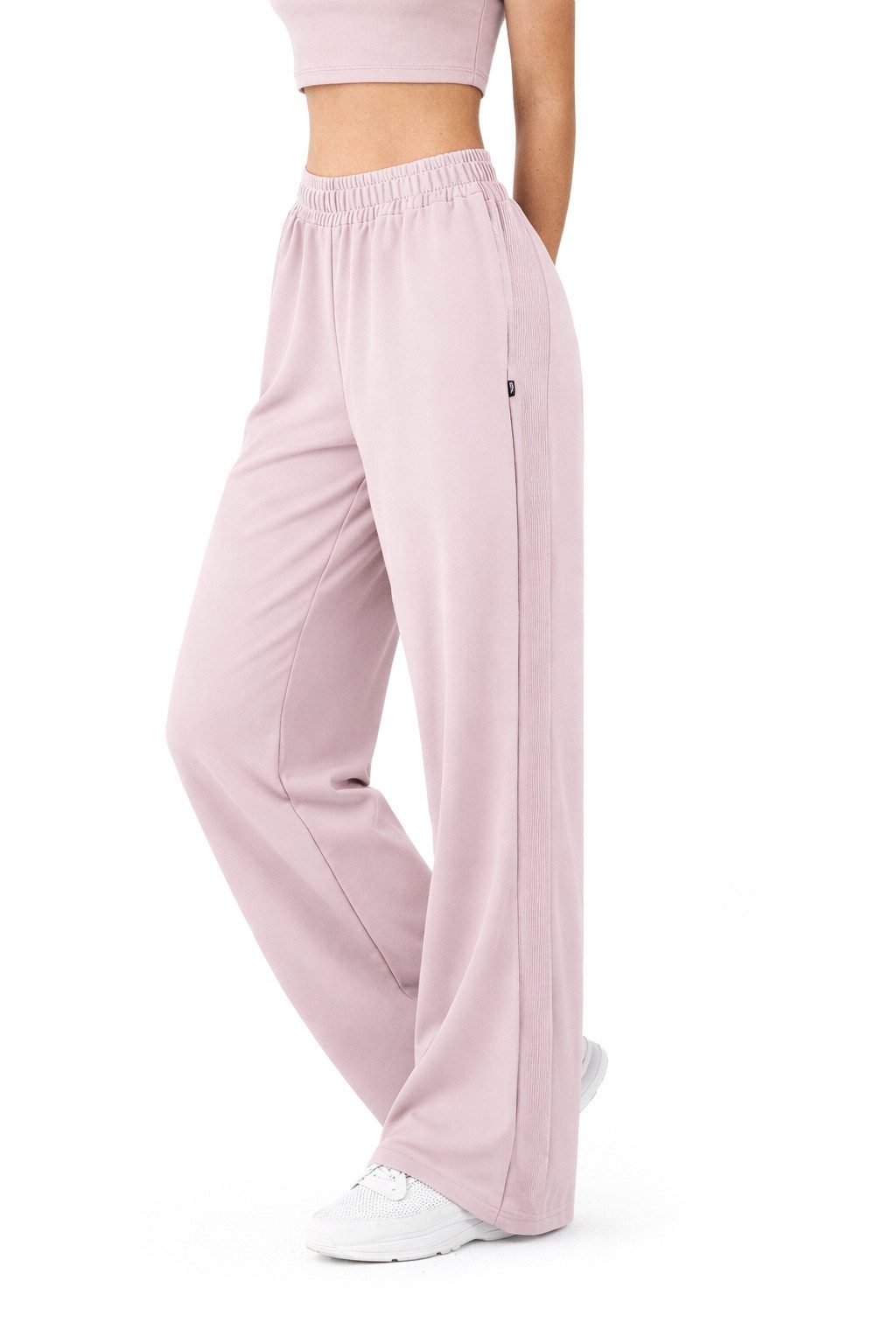 Smilodox Jogginghose Jora, Loose Fit Damen, Trainingshose mit High-Waist & Wide-Leg weiches Material, weites Bein, Baggy Fit, Gym & Homewear