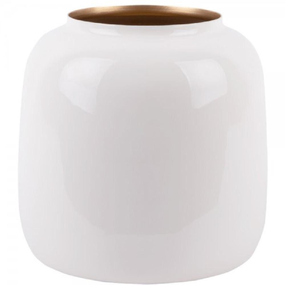 Present Time Dekovase Vase Ivy Iron Enamel White (11,5x21cm)
