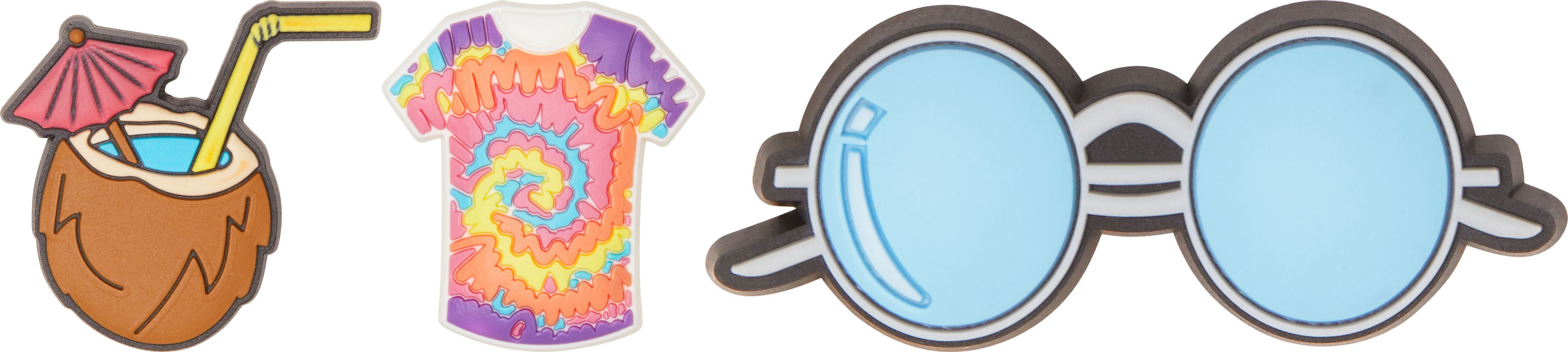 Schuhanstecker Jibbitz Charm - Festival - 3er Set