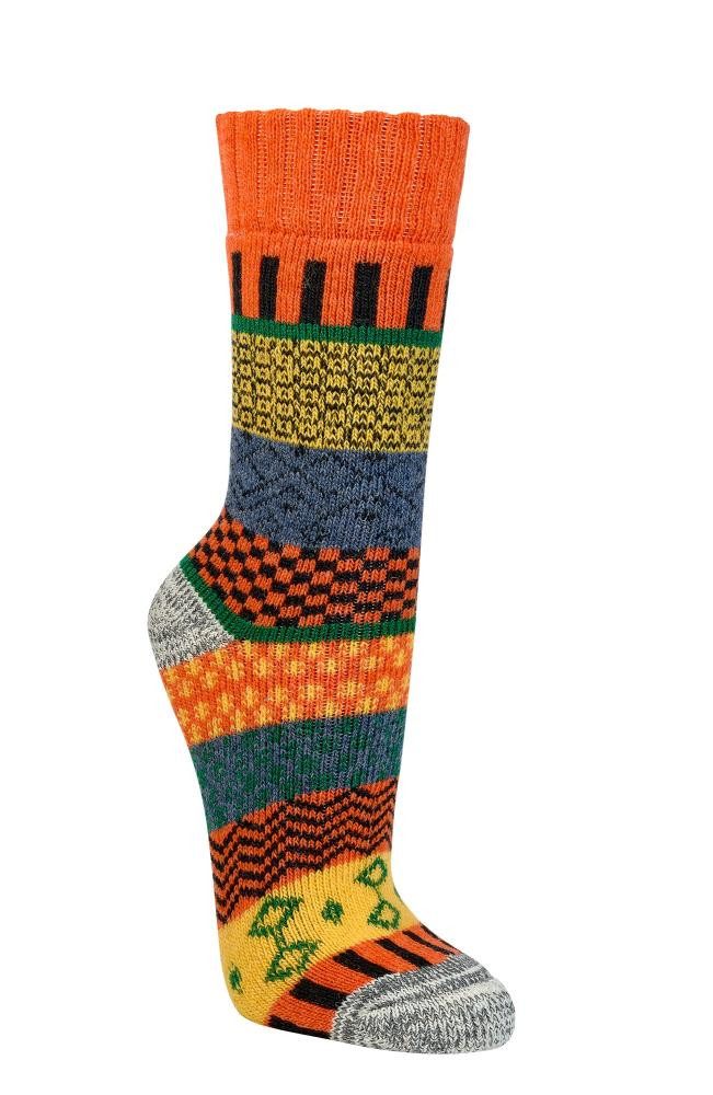 Socks 4 Fun ABS-Socken bunte Norweger Socken mit Wolle Hygge (2 Paar) bunte Thermo Stoppersocken mit Wolle Hausschuhe