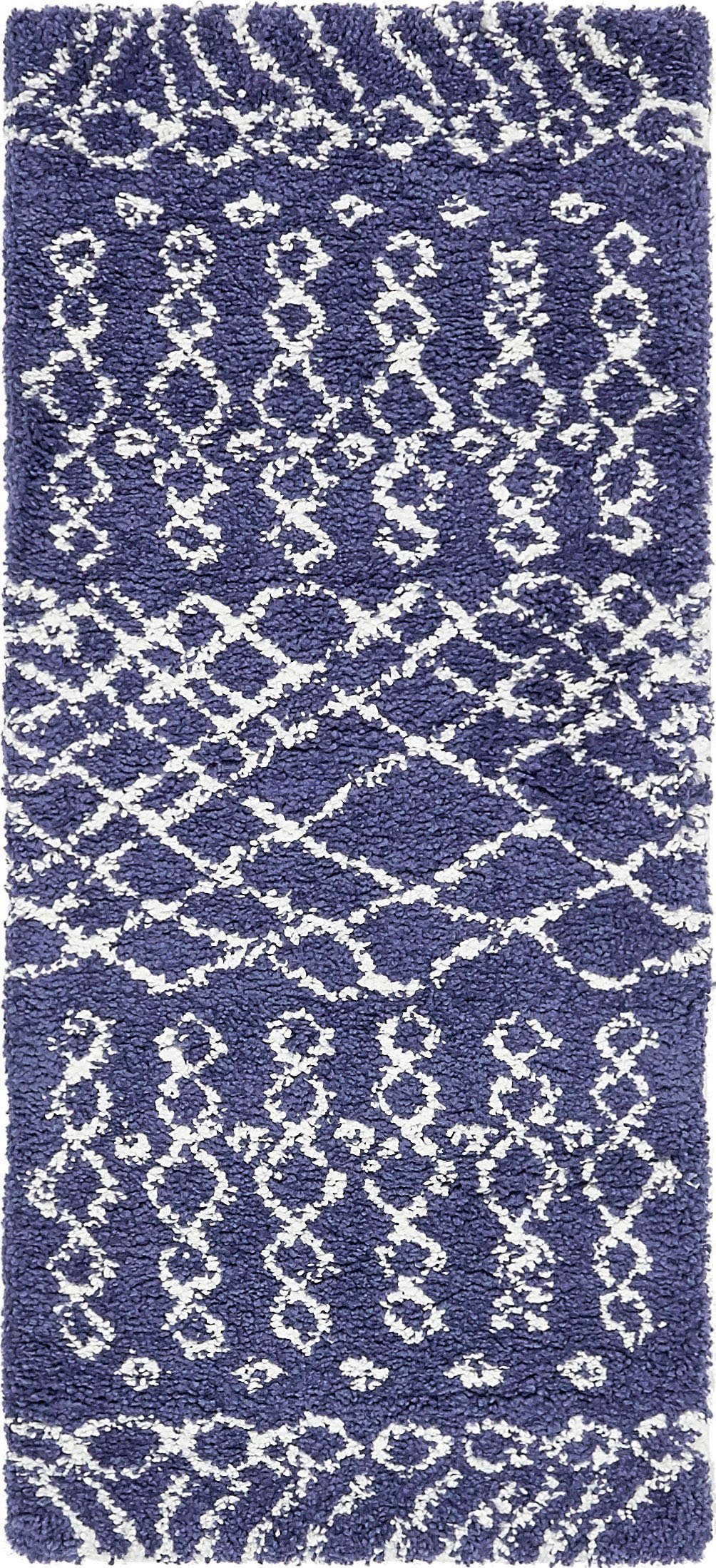 Myflair Möbel & Accessoires Hochflor-Läufer Temara Shag, LAGERRÄUMUNG!, rechteckig, Höhe: 51 mm, Teppich-Läufer, gewebt, Scandi Design, ideal im Flur & Schlafzimmer