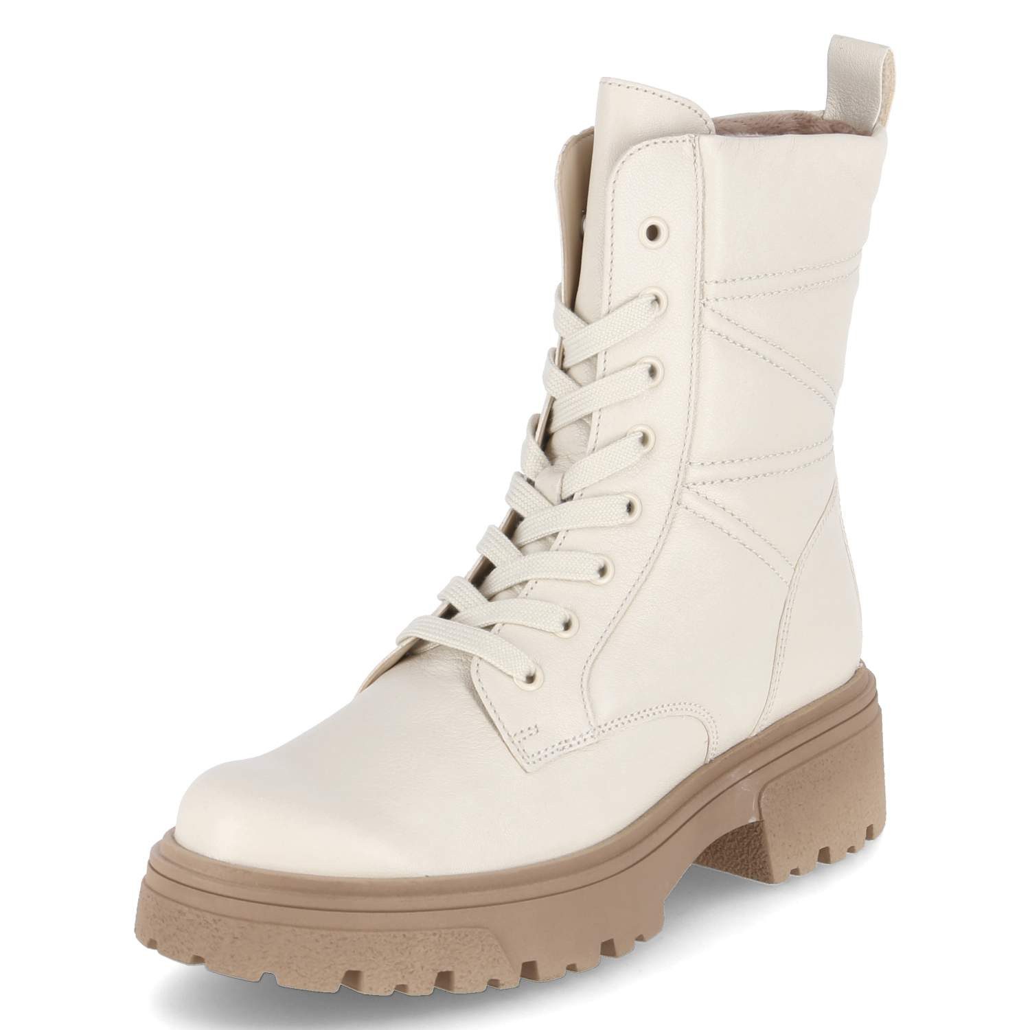 Gabor Gabor - female - 51.760.22 - Glattleder - beige Schnürstiefel günstig online kaufen