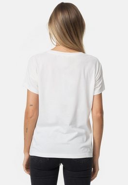 Decay T-Shirt mit Frontprint und Kordelzug im Saum