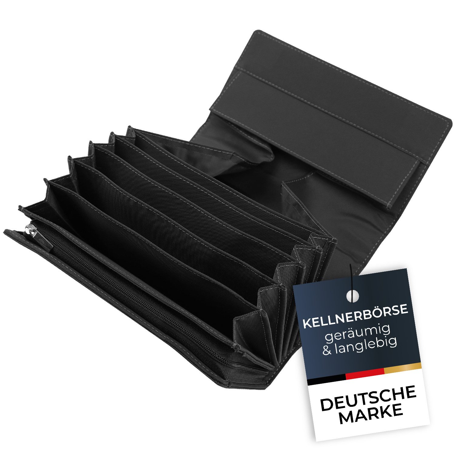 HMF Kellnerbörse Kellner Geldbörse, Kellnerportemonnaie, mit Magnetverschlu günstig online kaufen