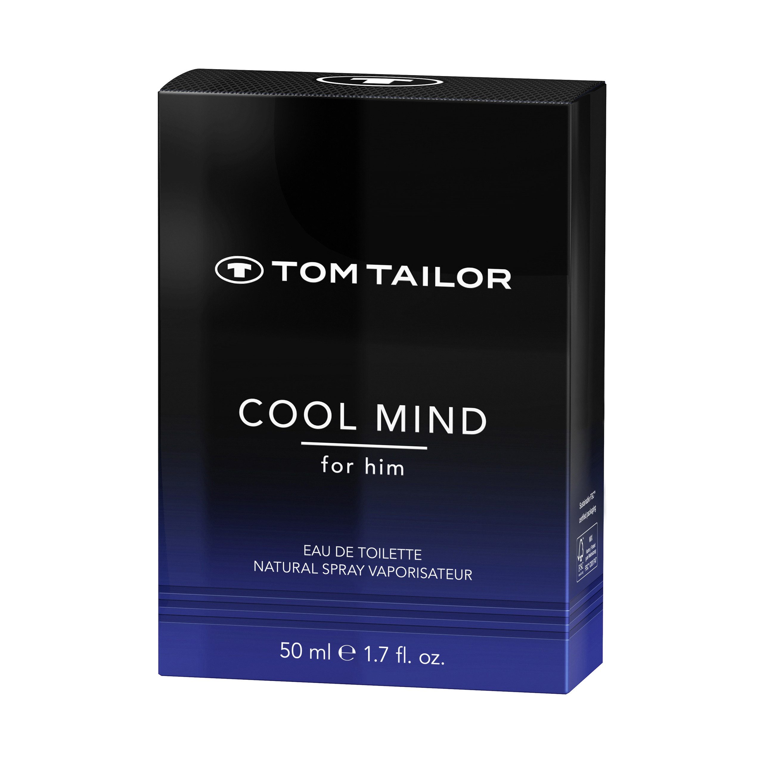 TOM TAILOR Eau de Toilette COOL MIND, orientalische Duftrichtung, Kopfnote Zimt und Ananas