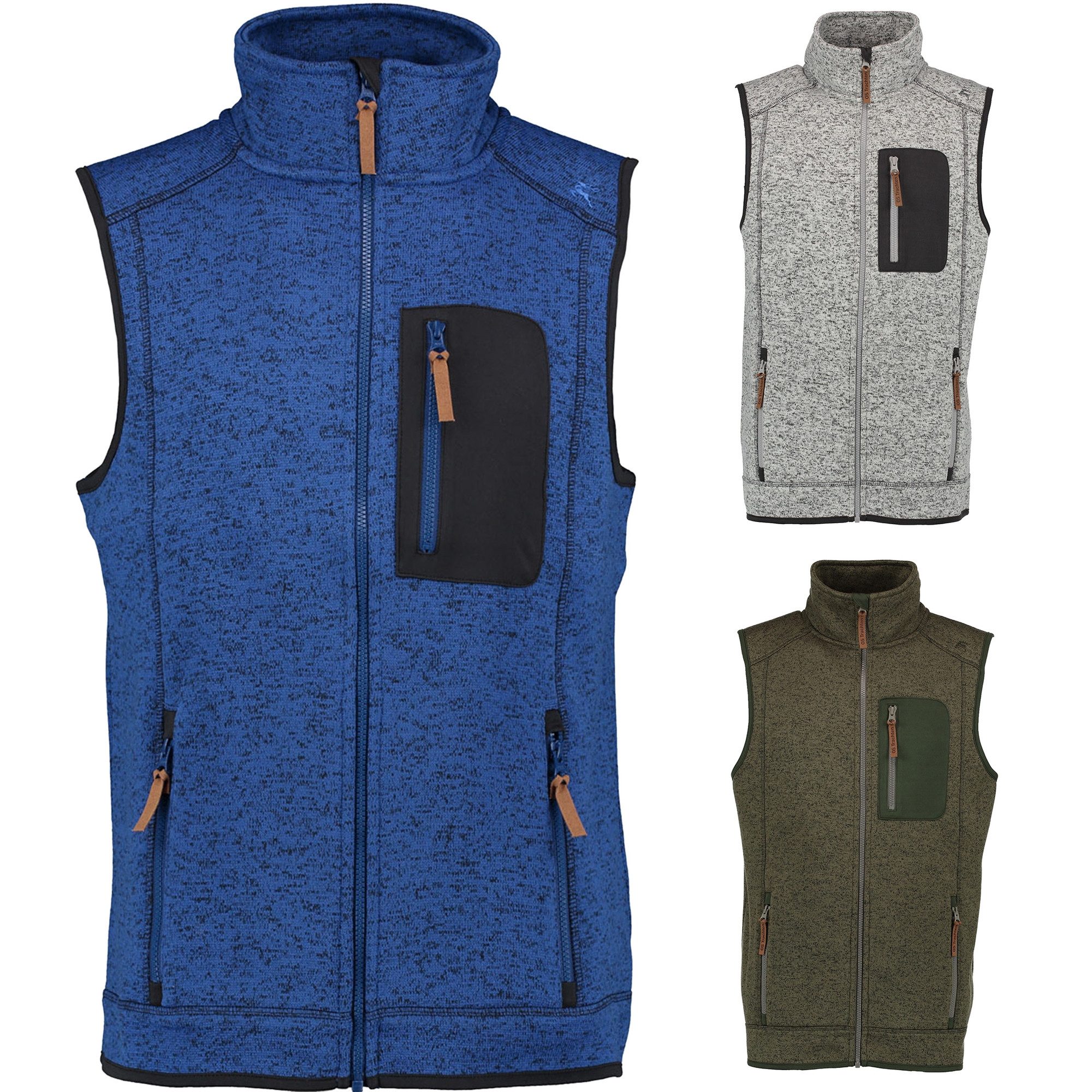 German Wear Fleeceweste OP9 Weste Jagd Winter Weste Fleeceweste Strickfleec günstig online kaufen