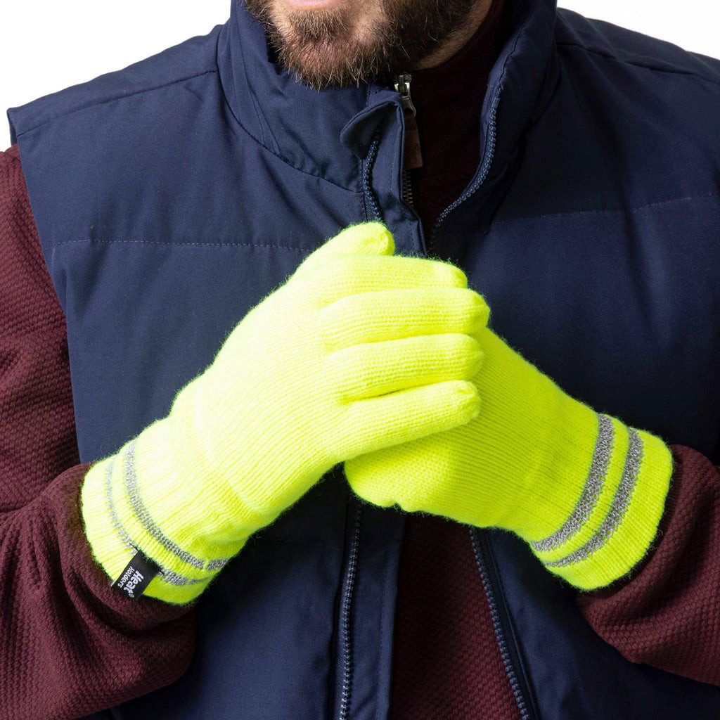 Heat Holders Strickhandschuhe Herren-Handschuhe gelb reflektierenden günstig online kaufen
