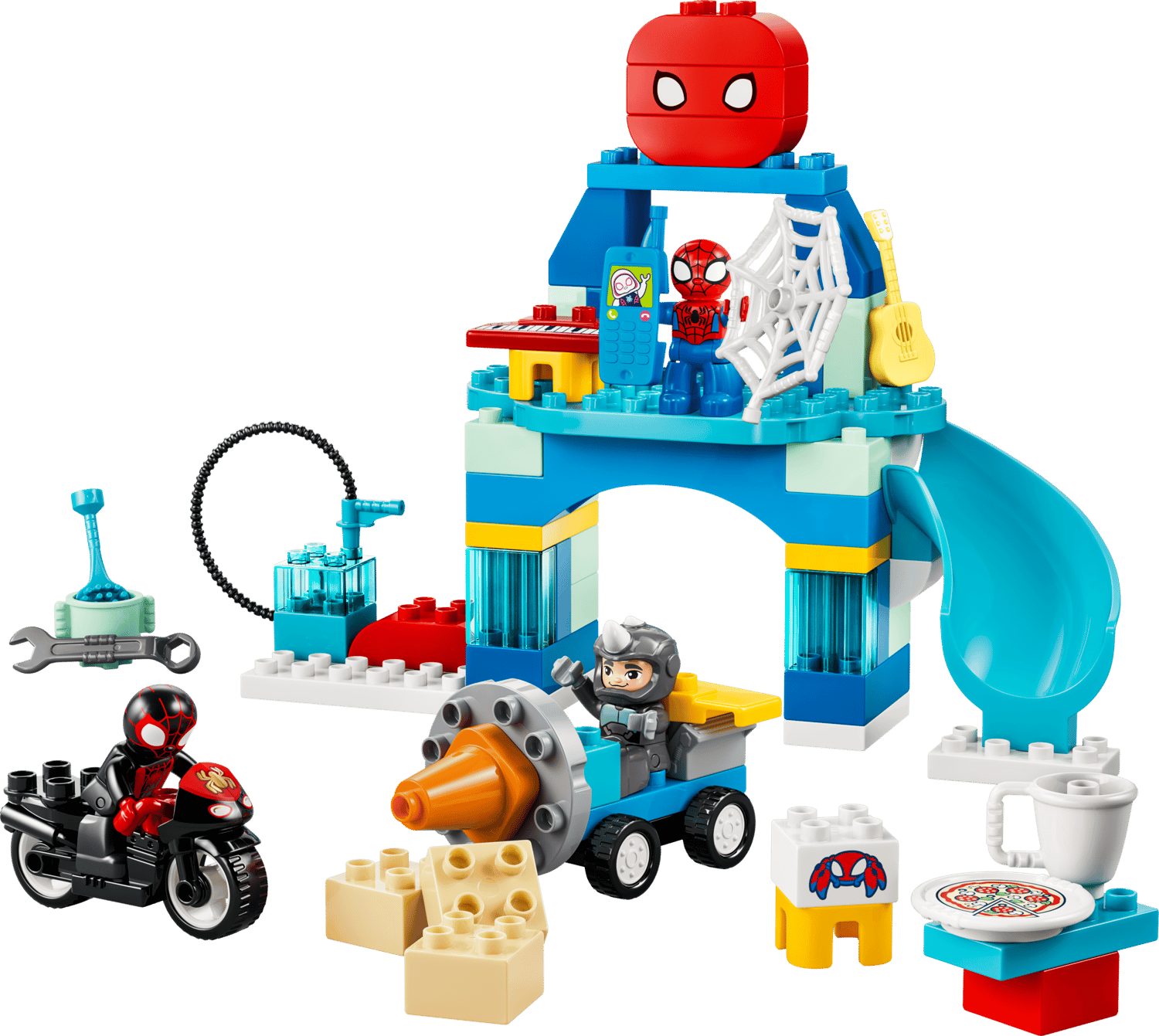 LEGO® Marvel 10464 Team Spideys Hauptquartier Spielbausteine, (Set, 65 St., Set)