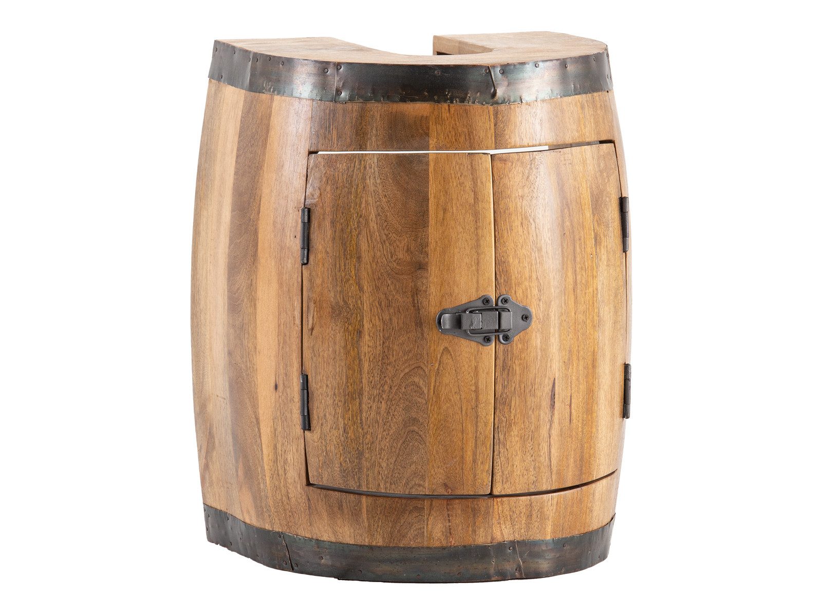 massivum Waschbeckenunterschrank Waschbeckenunterschrank Barrel