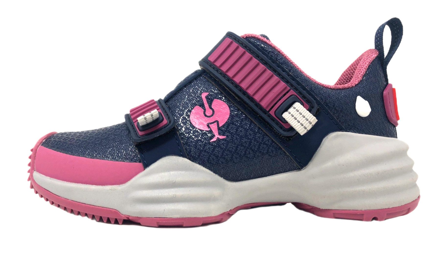 Engelbert Strauss Allroundschuhe für Kinder Waza, wasserdicht, blau/pink Outdoorschuh stufenlos verstellbare Klettverschluß-Laschen