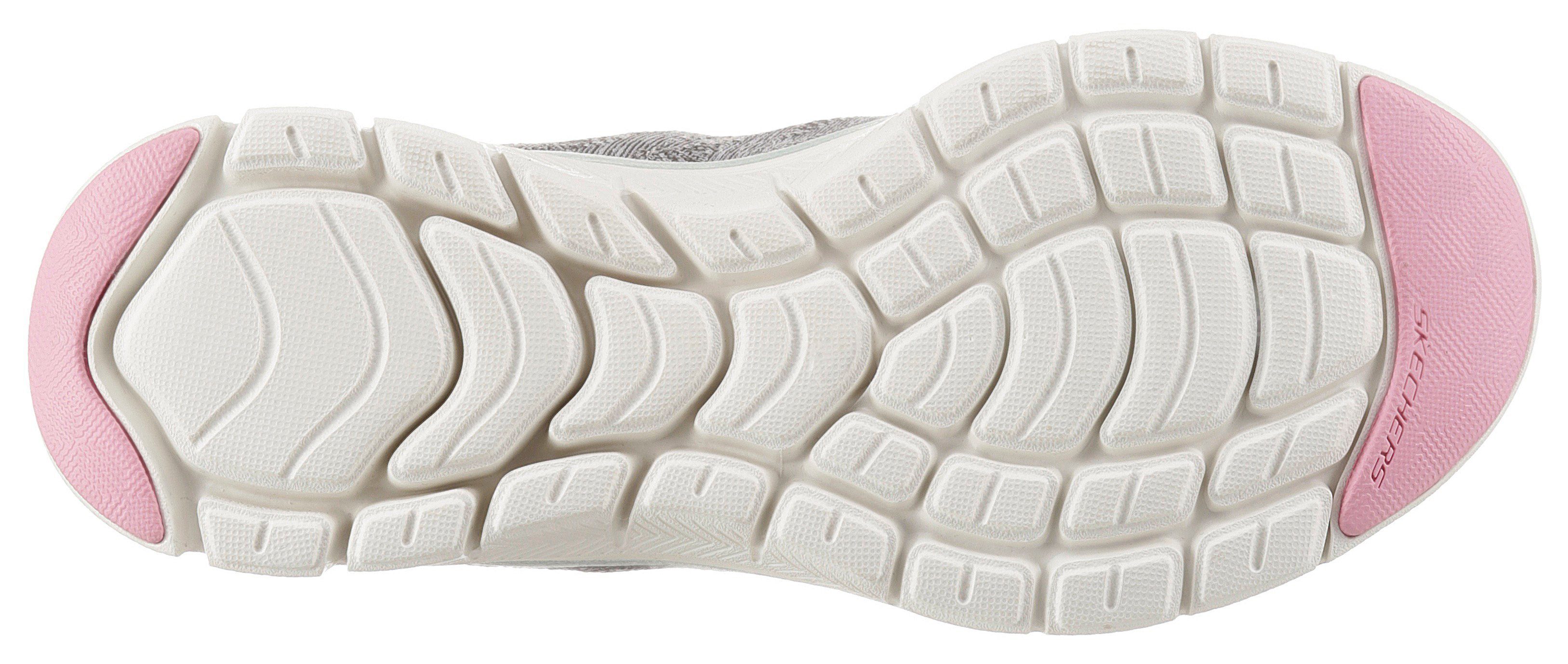 Skechers FLEX Foam MOVE Air FRESH APEEAL mit 4.0 Memory Sneaker Cooled grau-mint