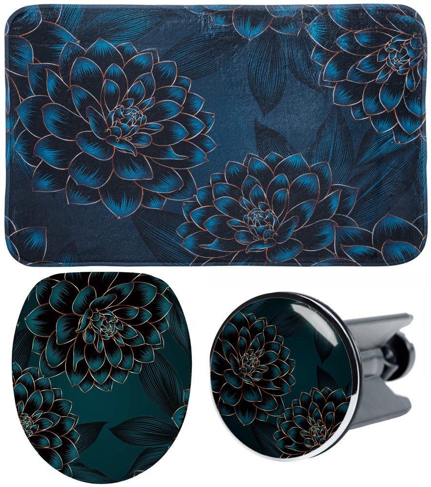 Sanilo Badaccessoire-Set 3-teilig Dahlien, WC-Sitz mit günstig online kaufen