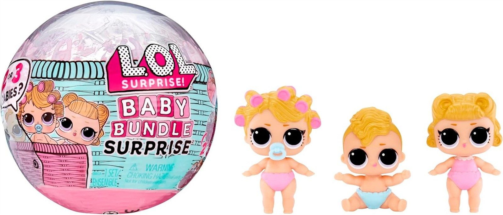 L.O.L. SURPRISE! Minipuppe L.O.L. Surprise! Baby Bundle Surprise 2 oder 3 Puppen enthalten 3+