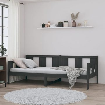 furnicato Bett Tagesbett Grau Massivholz Kiefer 80x200 cm