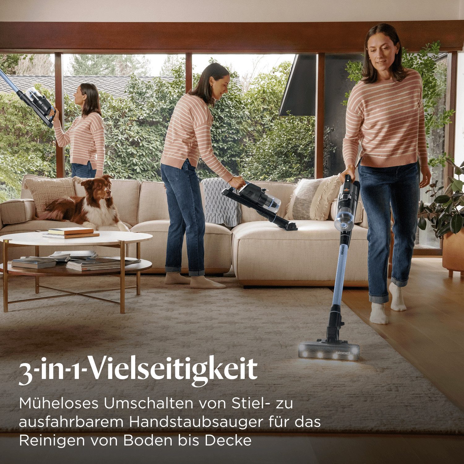 Bissell Akku-Stielstaubsauger 4090N PowerClean FurFinder Select, 200 W, beutellos