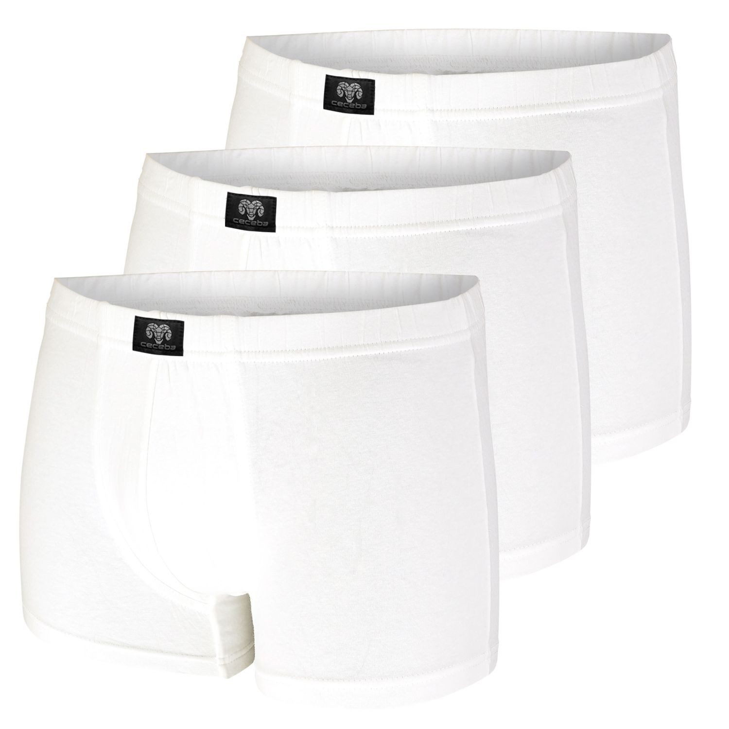 CECEBA Boxershorts (3-St) ohne Eingriff, aufgedoppelter günstig online kaufen