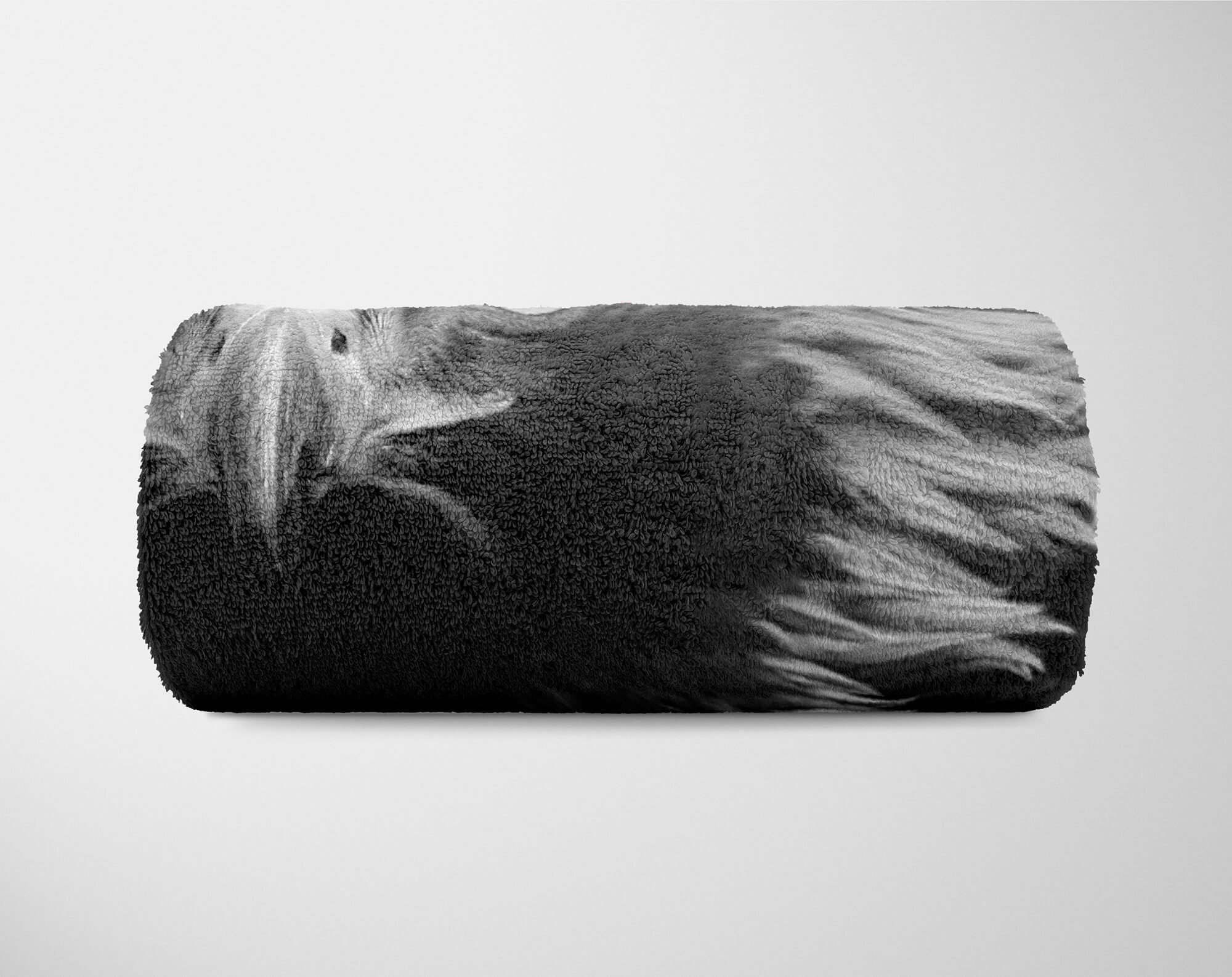 Sinus Adler Weiß, Handtuch Art (1-St), Baumwolle-Polyester-Mix Handtücher Handtuch Kuscheldecke Tiermotiv mit Saunatuch Schwarz Strandhandtuch
