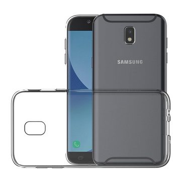 CoolGadget Handyhülle Transparent Ultra Slim Case für Samsung Galaxy J7 2017 5,5 Zoll, Silikon Hülle Dünne Schutzhülle für Samsung J7 2017 Hülle