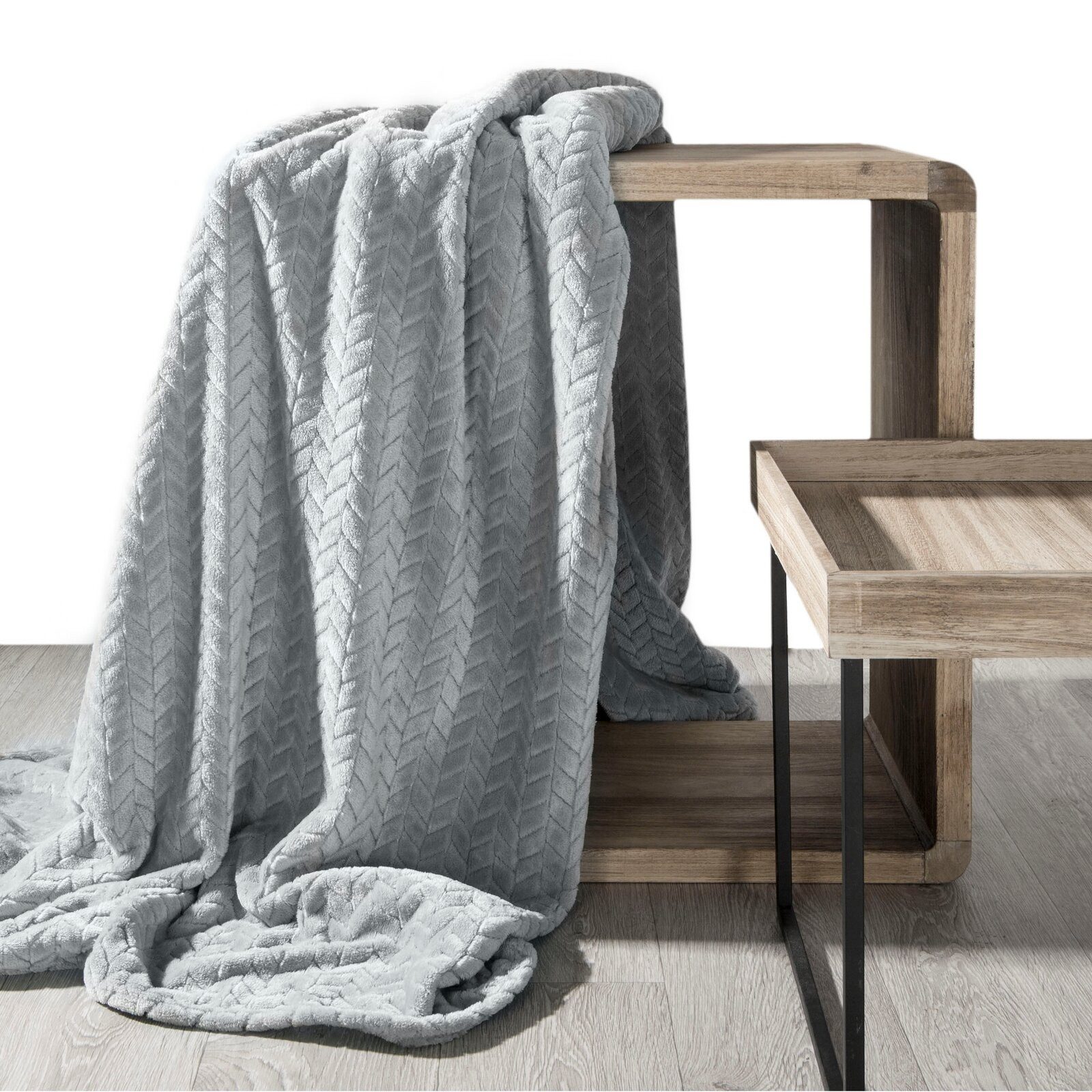 Plaid Cindy, Design91, Warm Kuschelig Gemustert Einfarbig Kuscheldecke ...